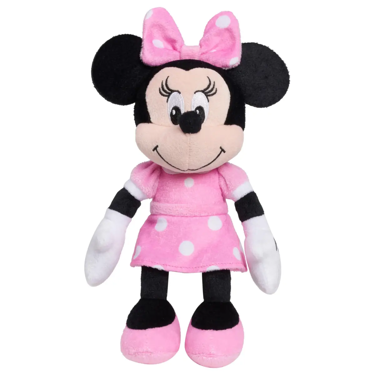 Just Play Disney Junior Mickey Mouse Bean Plush Minnie Mouse Stuffed Animal, 20.3cm (8 inches) | Classic Disney Friends for Play and Display - main product image