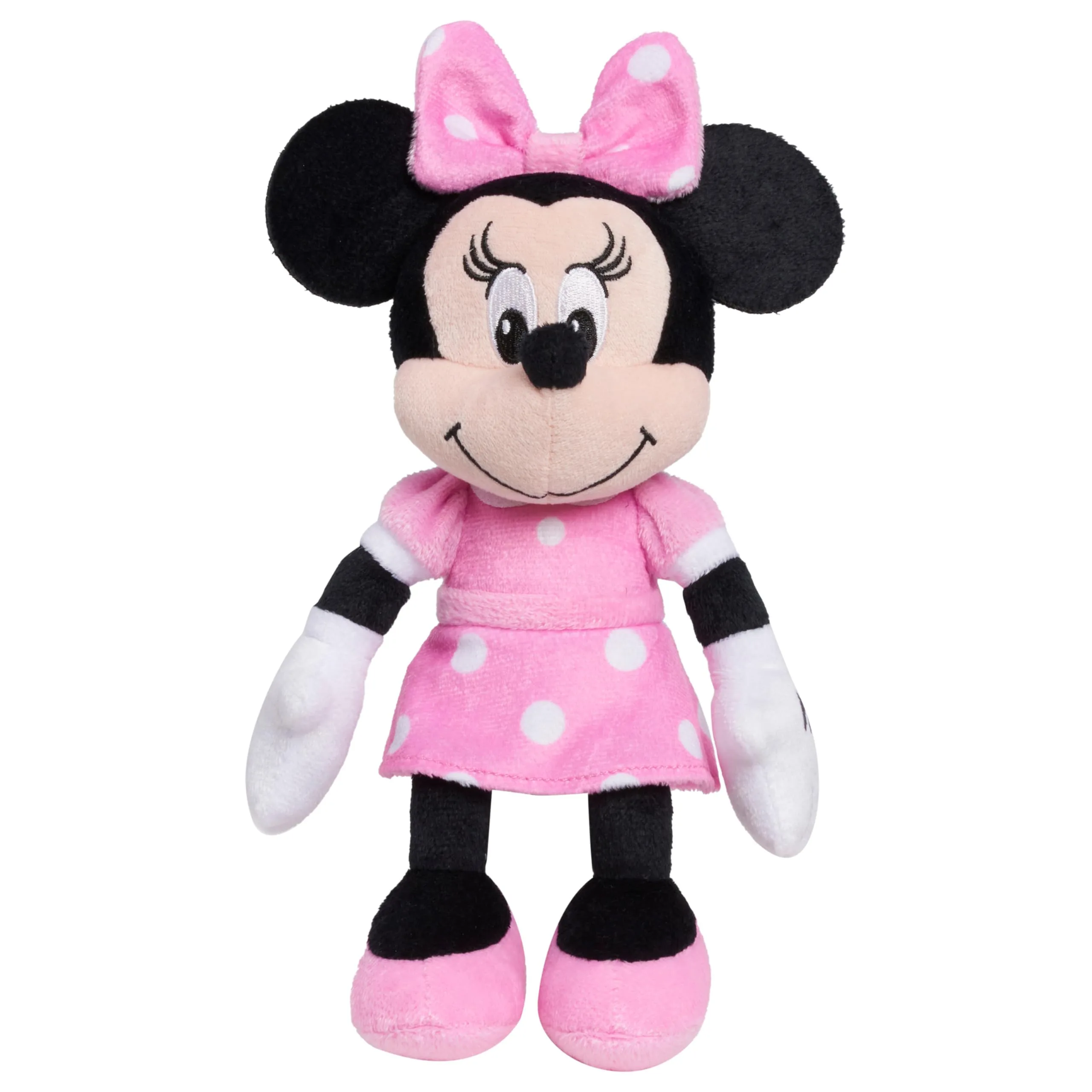 Just Play Disney Junior Mickey Mouse Bean Plush Minnie Mouse Stuffed Animal, 8 inches | Classic Disney Friends for Play and Display - main product image