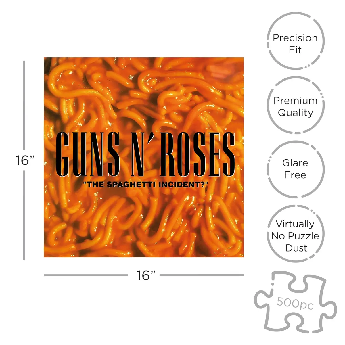 RockSaws Guns N' Roses The Spaghetti Incident? 500 Piece Jigsaw Puzzle | Officially Licensed Music Memorabilia, 16 x 16 inches - view 2