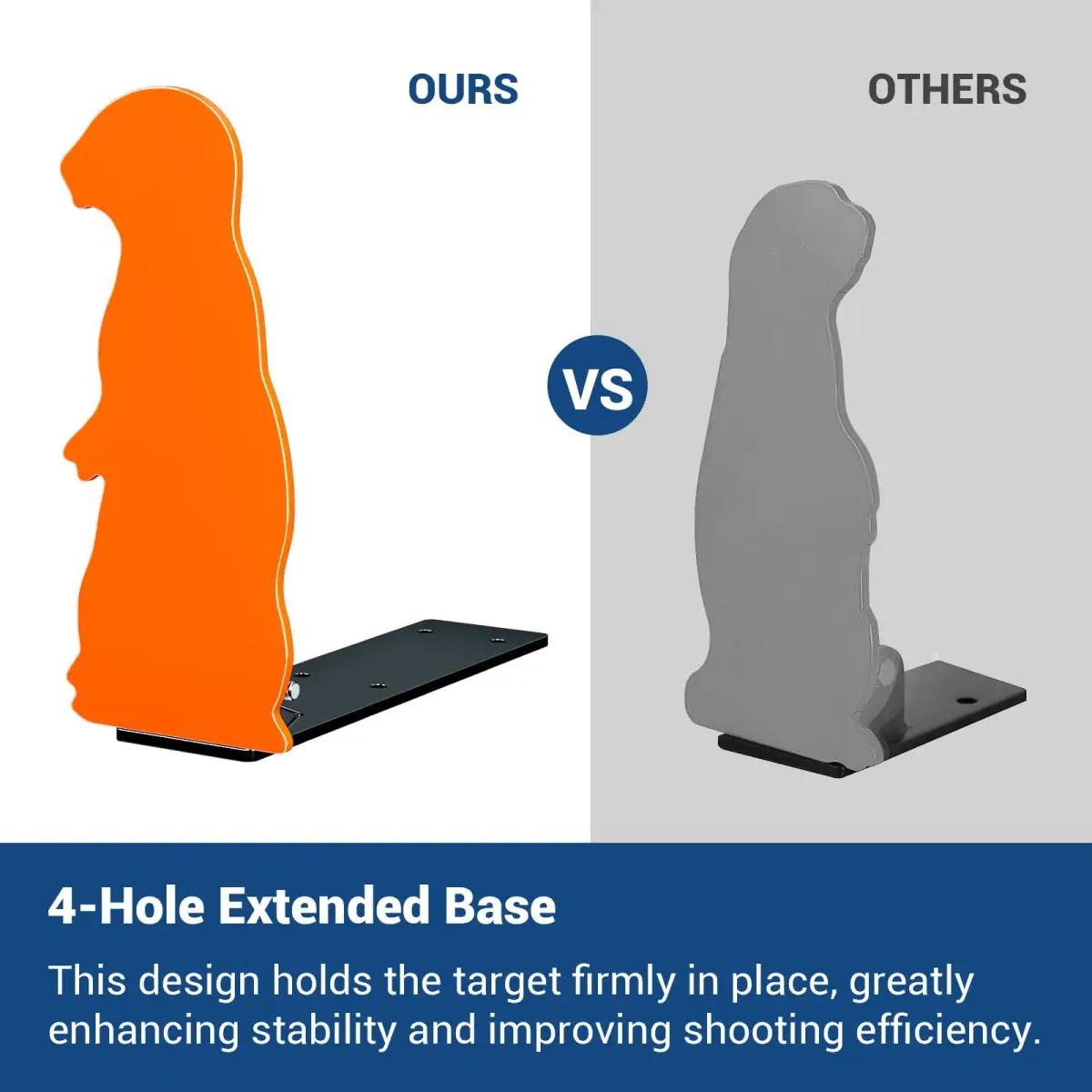 Highwild Resetting Target for .22 Caliber Rimfire | 2.5 Inch Steel Prairie Dog Silhouette - view 4