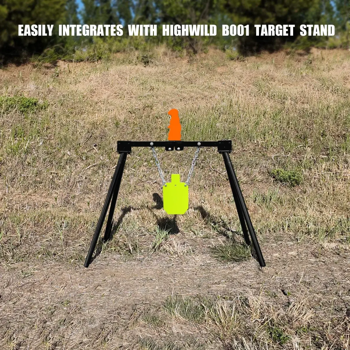 Highwild Resetting Target for .22 Caliber Rimfire | 2.5 Inch Steel Prairie Dog Silhouette - view 7