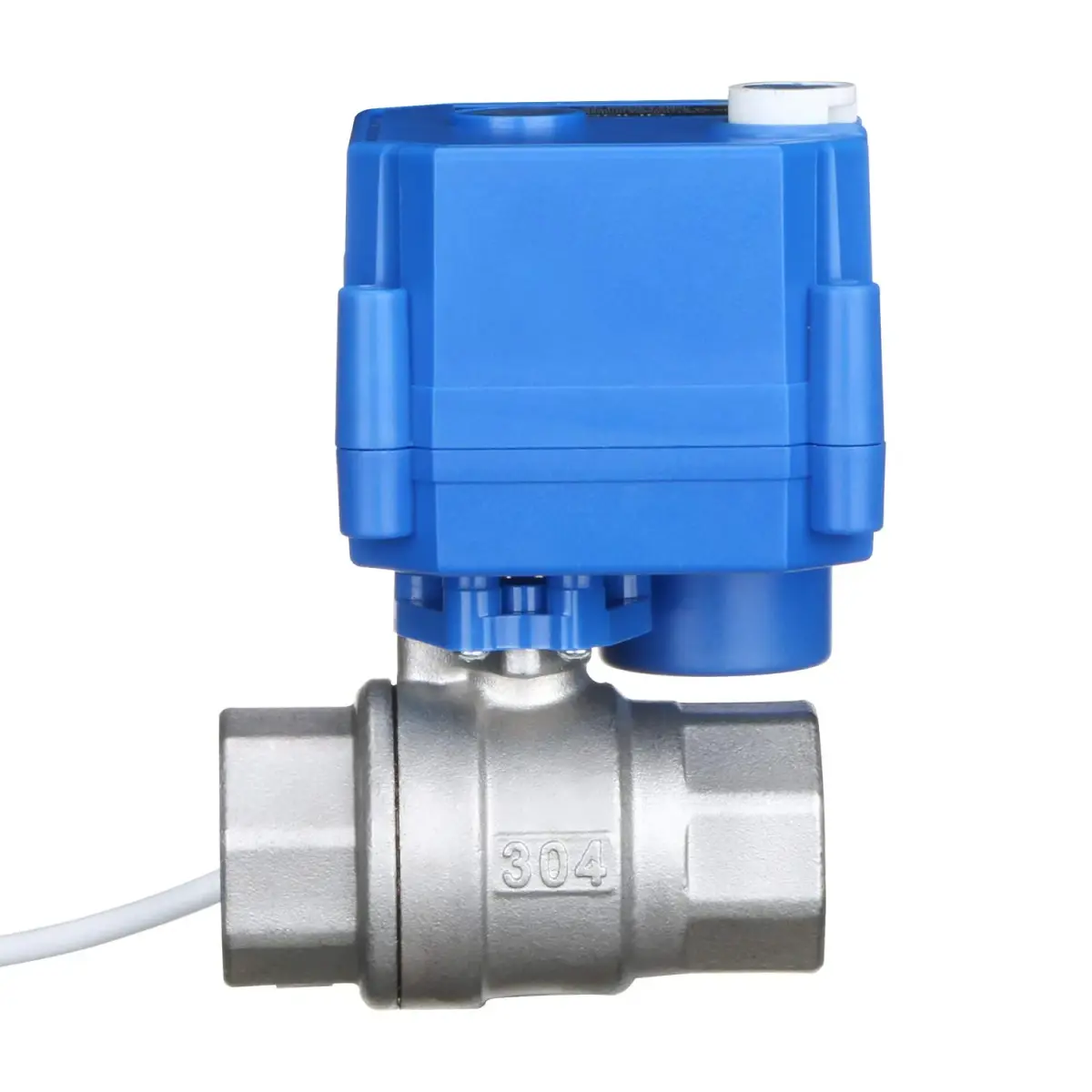 U.S. Solid Motorized Ball Valve 3/4" NSF Certified 304SS Full Port 9-24V AC/DC | 19.05mm (0.75 Inch) NPT - view 4