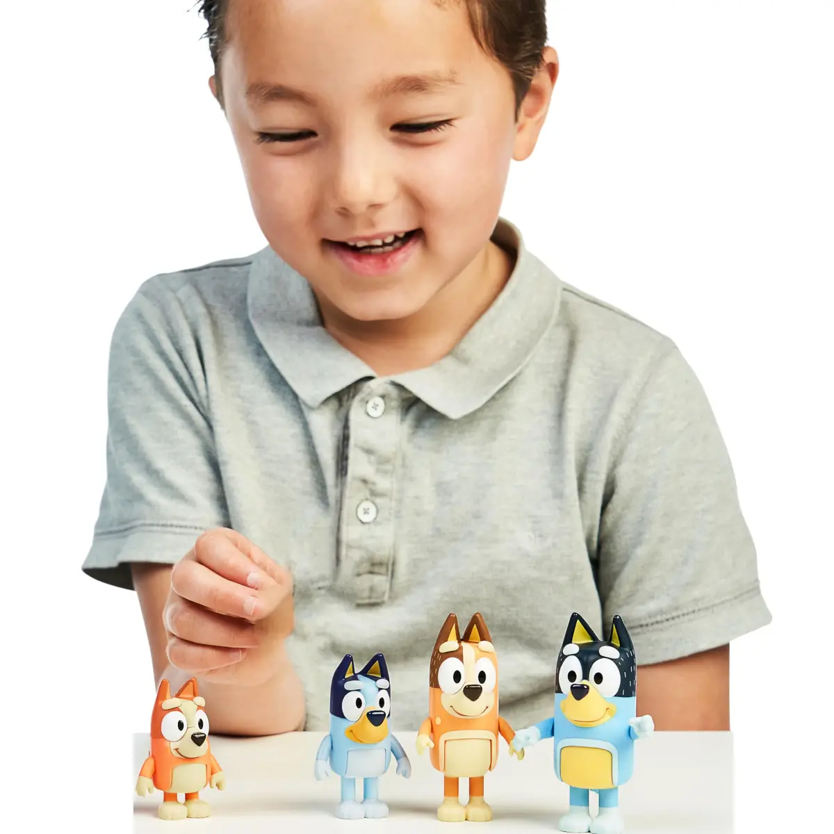 Bluey Family Figure 4-Pack, Poseable Toys with Bingo & Bandit | ASTM-Tested, Non-Toxic Plastic - view 2