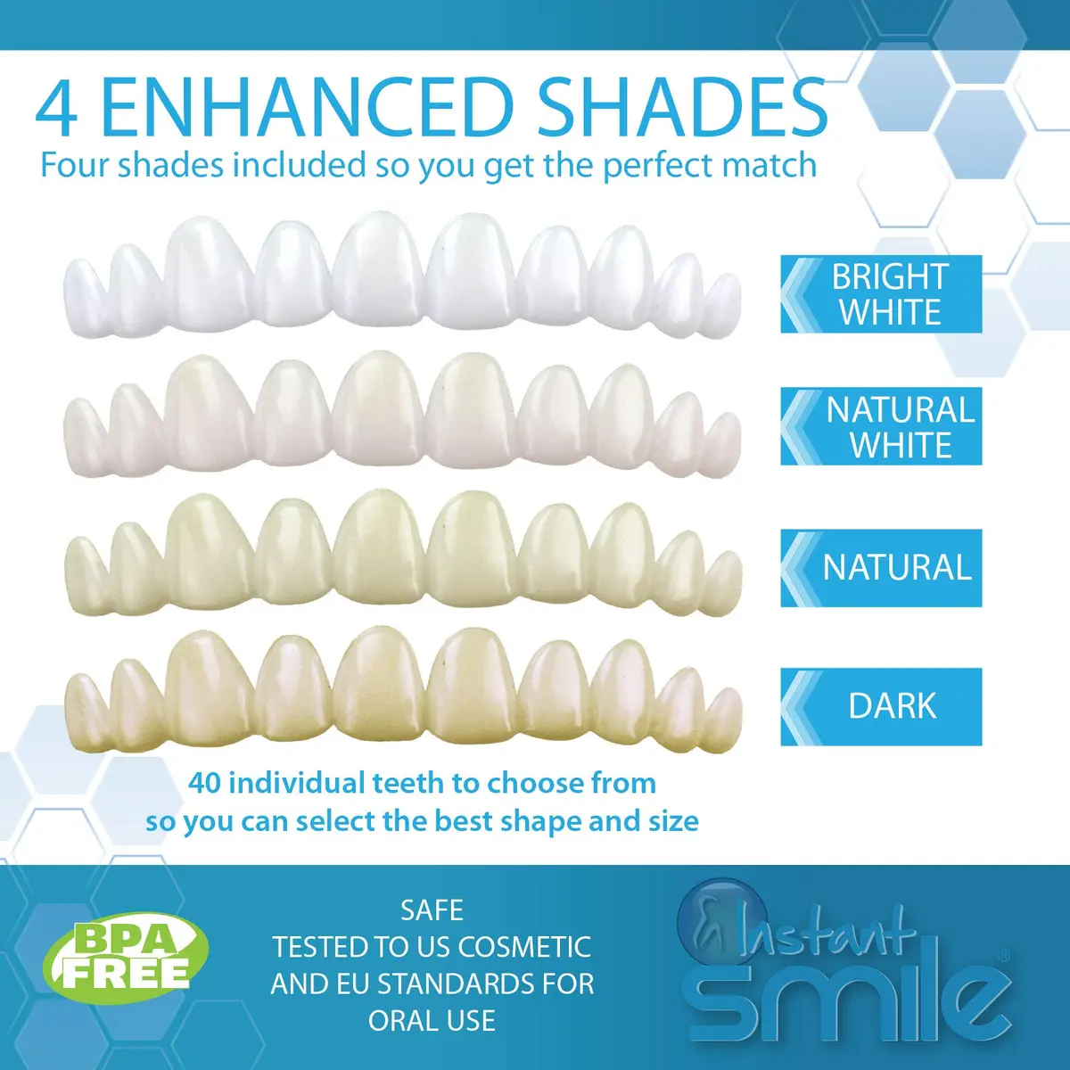 Instant Smile Complete Your Smile Temporary Tooth Replacement Kit - Replace a Missing Tooth in Minutes - Patented - view 2
