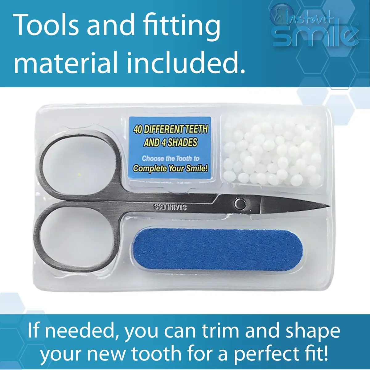 Instant Smile Complete Your Smile Temporary Tooth Replacement Kit - Replace a Missing Tooth in Minutes - Patented - view 4