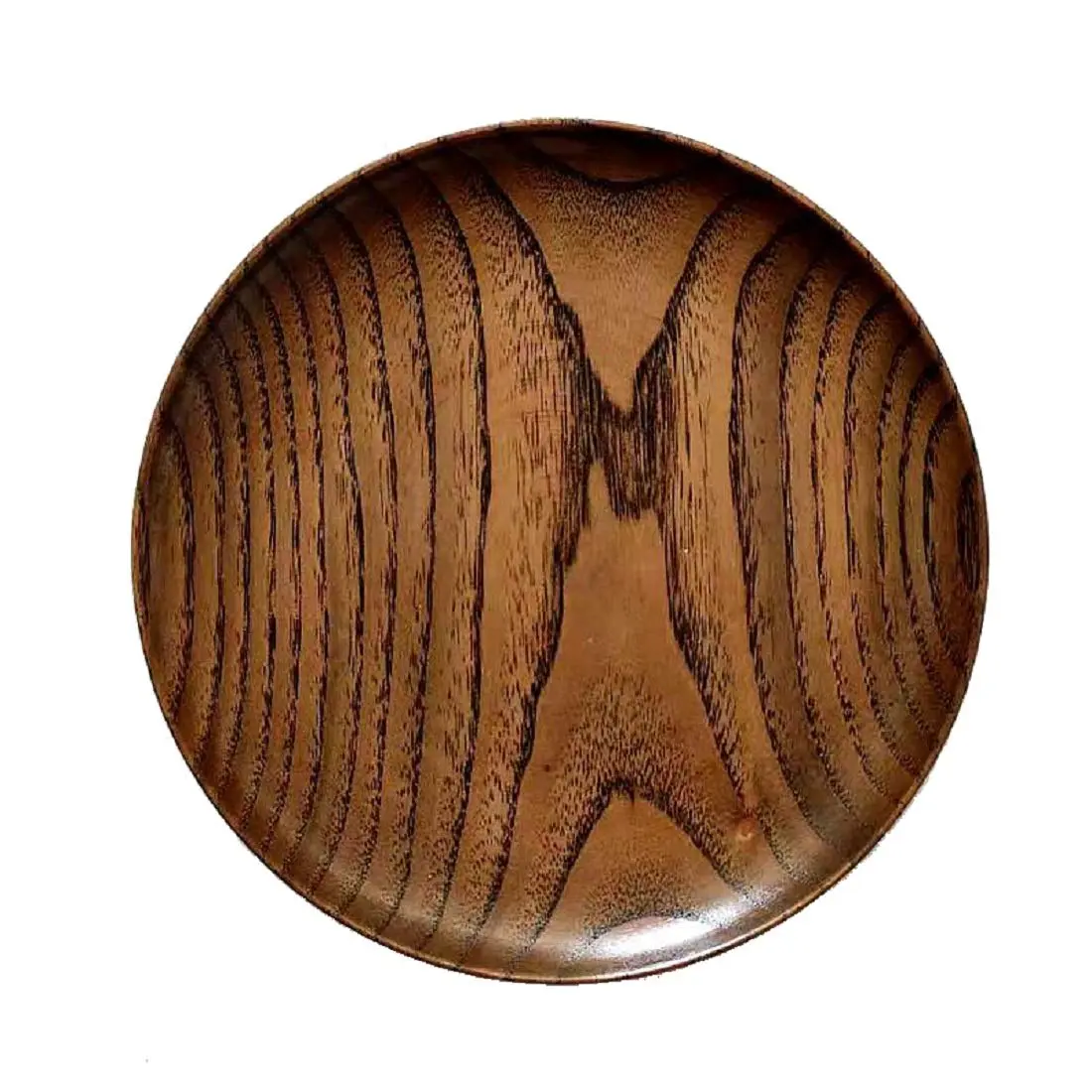 HomeImpel Round Wood Dish, 15cm | Elegant Acacia Wooden Plate for Dessert & Decor - main product image