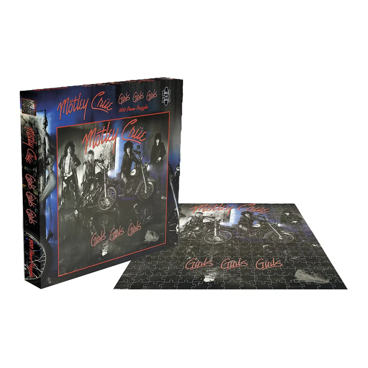 RockSaws Motley Crue 500 Piece Jigsaw Puzzle | Music & Rock Theme, 12.2" x 12.2" - view 3