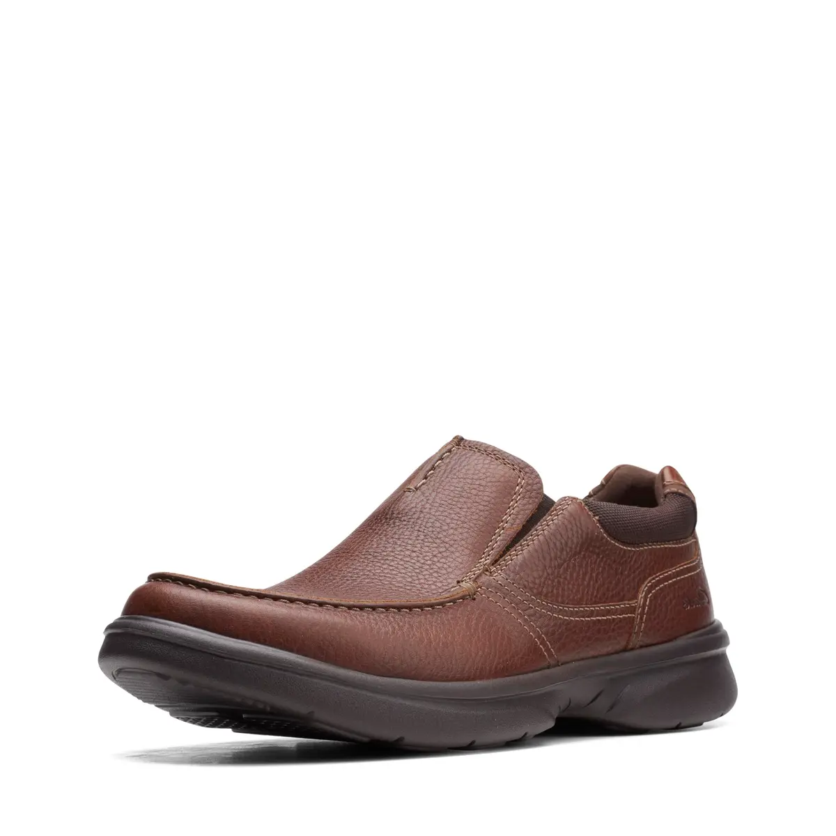 Clarks Men’s Bradley Free Loafer, Tan Tumbled Leather, 11 | Slip-On Comfort with Ortholite - main product image