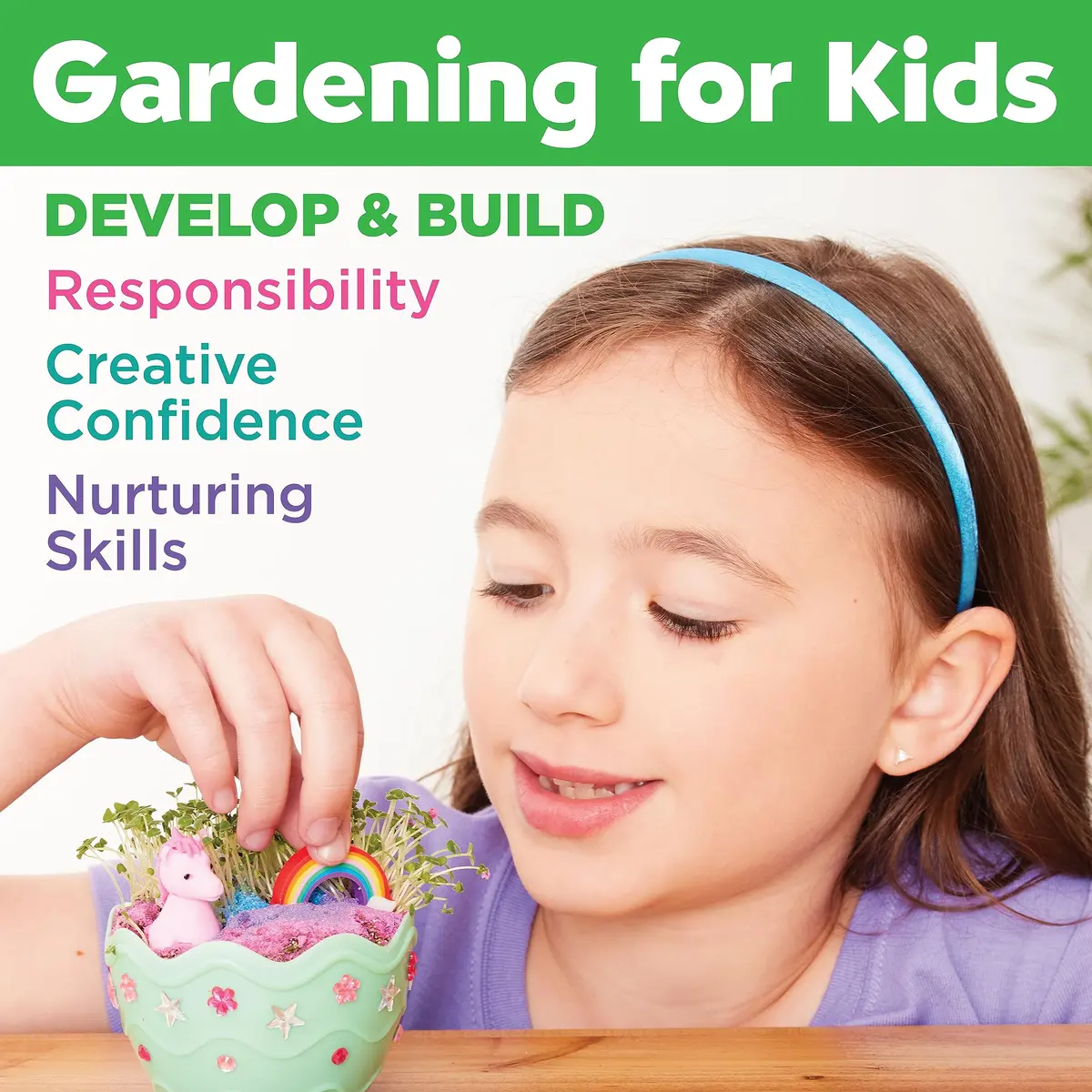 Creativity for Kids Unicorn Egg Terrarium Mini Garden Kit | 17.78 cm (7 in) h x 12.07 cm (4.75 in) w - view 7