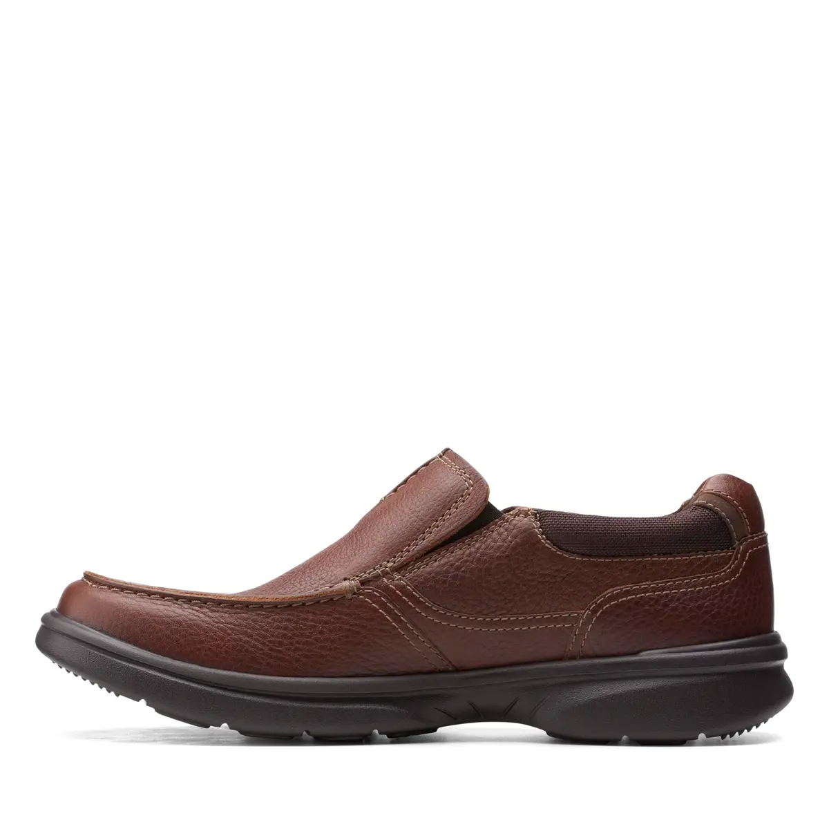 Clarks Men's Bradley Free Loafer 9 Wide | Tan Tumbled Leather, Slip-On Comfort - view 6