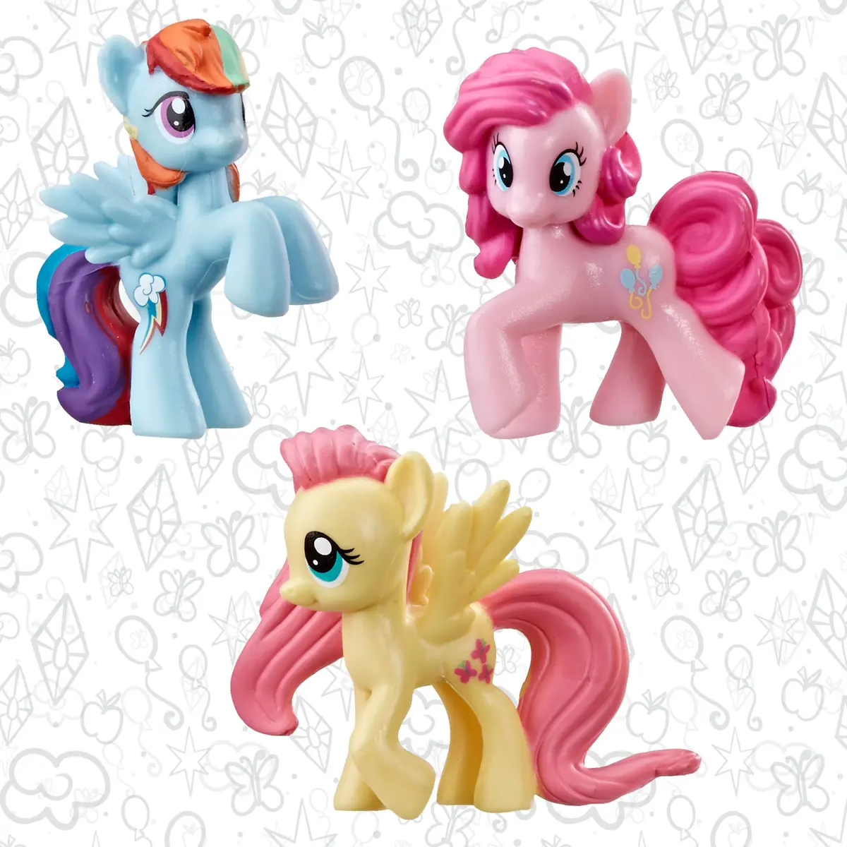My Little Pony Toy Rainbow Equestria Favorites 10 Figure Collection | 2-inch scale, Bright colors, Entertainment-inspired fun - view 5
