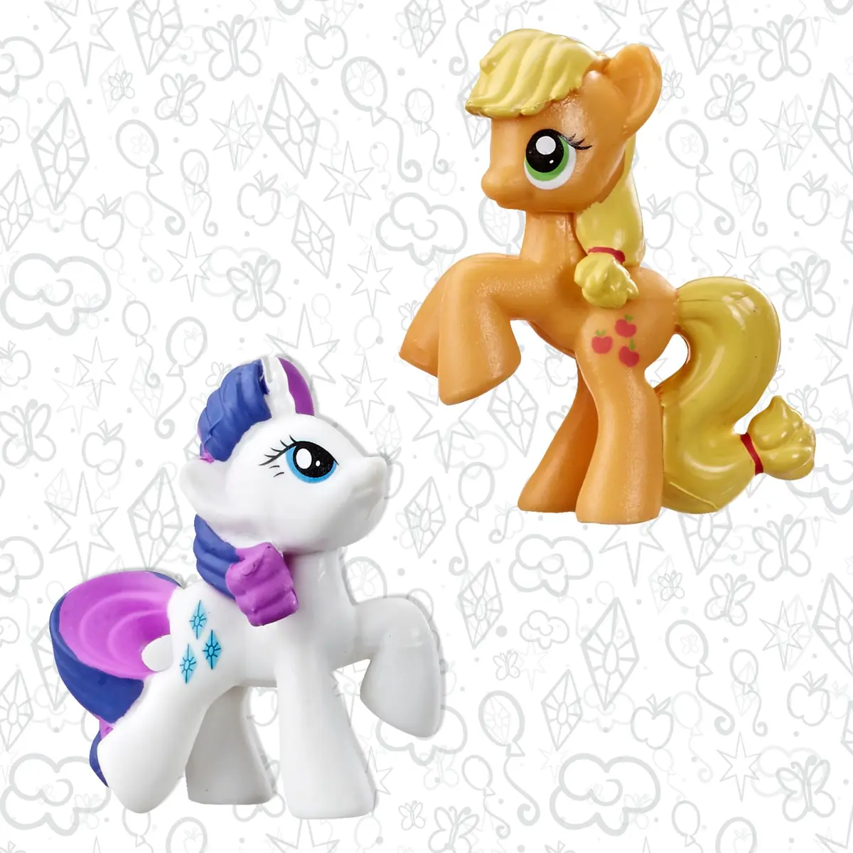 My Little Pony Toy Rainbow Equestria Favorites 10 Figure Collection | 2-inch scale, Bright colors, Entertainment-inspired fun - view 6