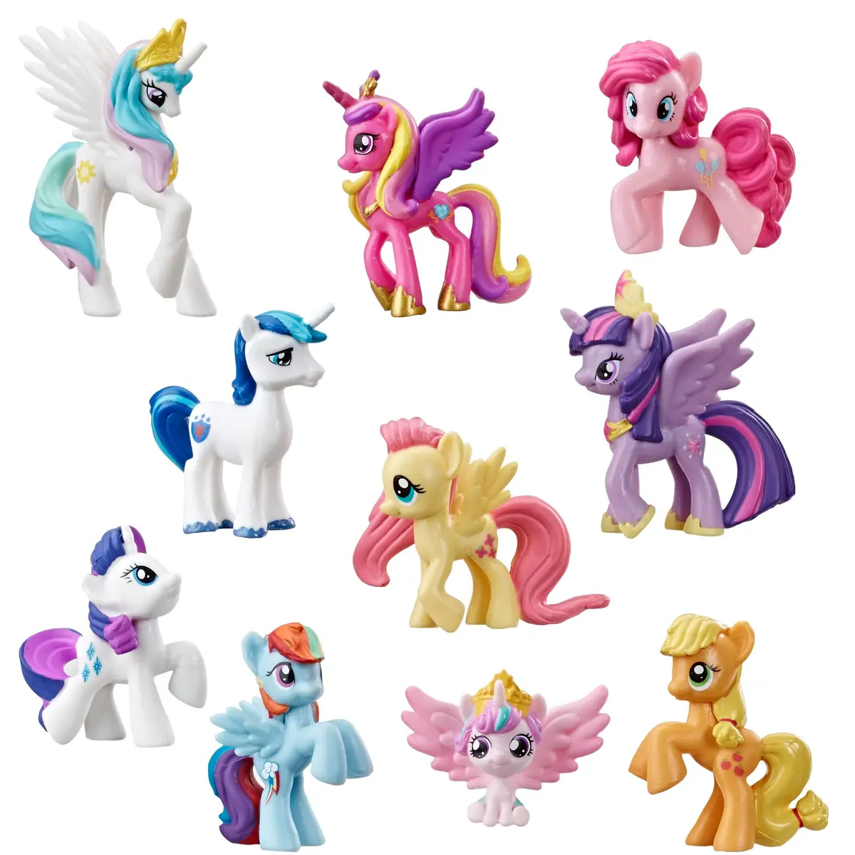 My Little Pony Toy Rainbow Equestria Favorites 10 Figure Collection | 2-inch scale, Bright colors, Entertainment-inspired fun - main product image