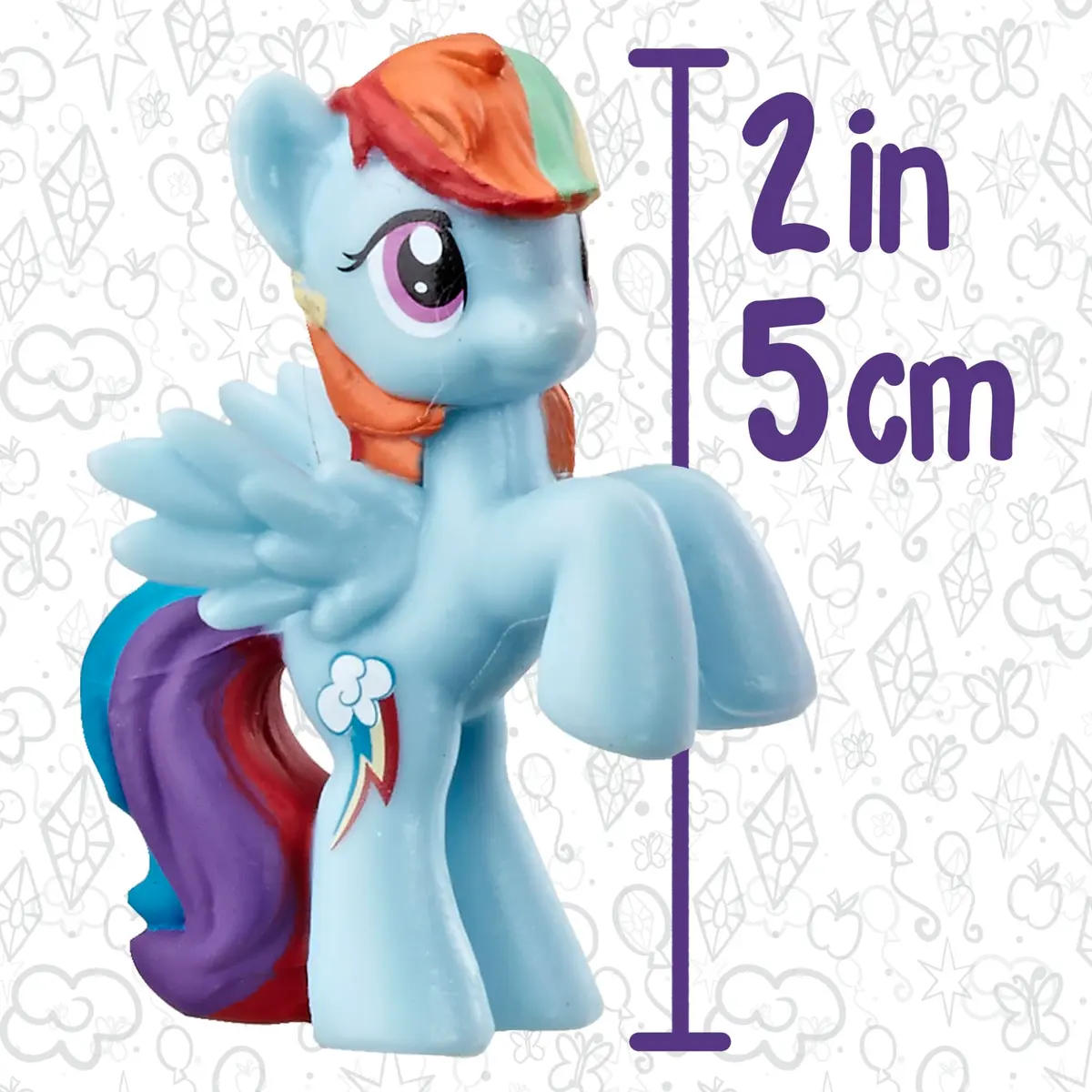 My Little Pony Toy Rainbow Equestria Favorites 10 Figure Collection | 2-inch scale, Bright colors, Entertainment-inspired fun - view 7