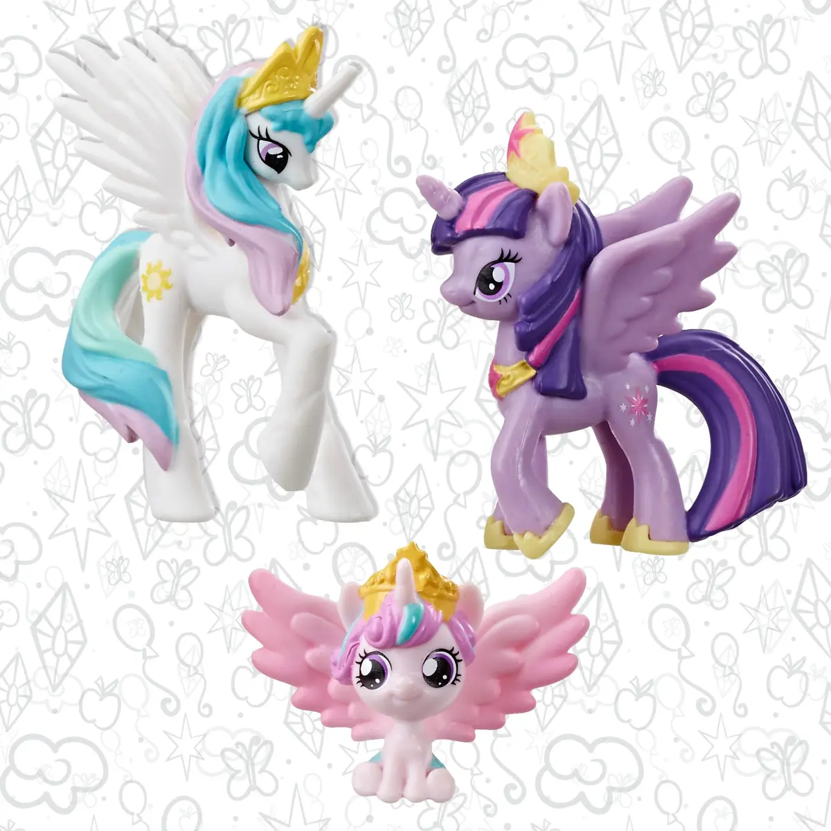My Little Pony Toy Rainbow Equestria Favorites 10 Figure Collection | 2-inch scale, Bright colors, Entertainment-inspired fun - view 3