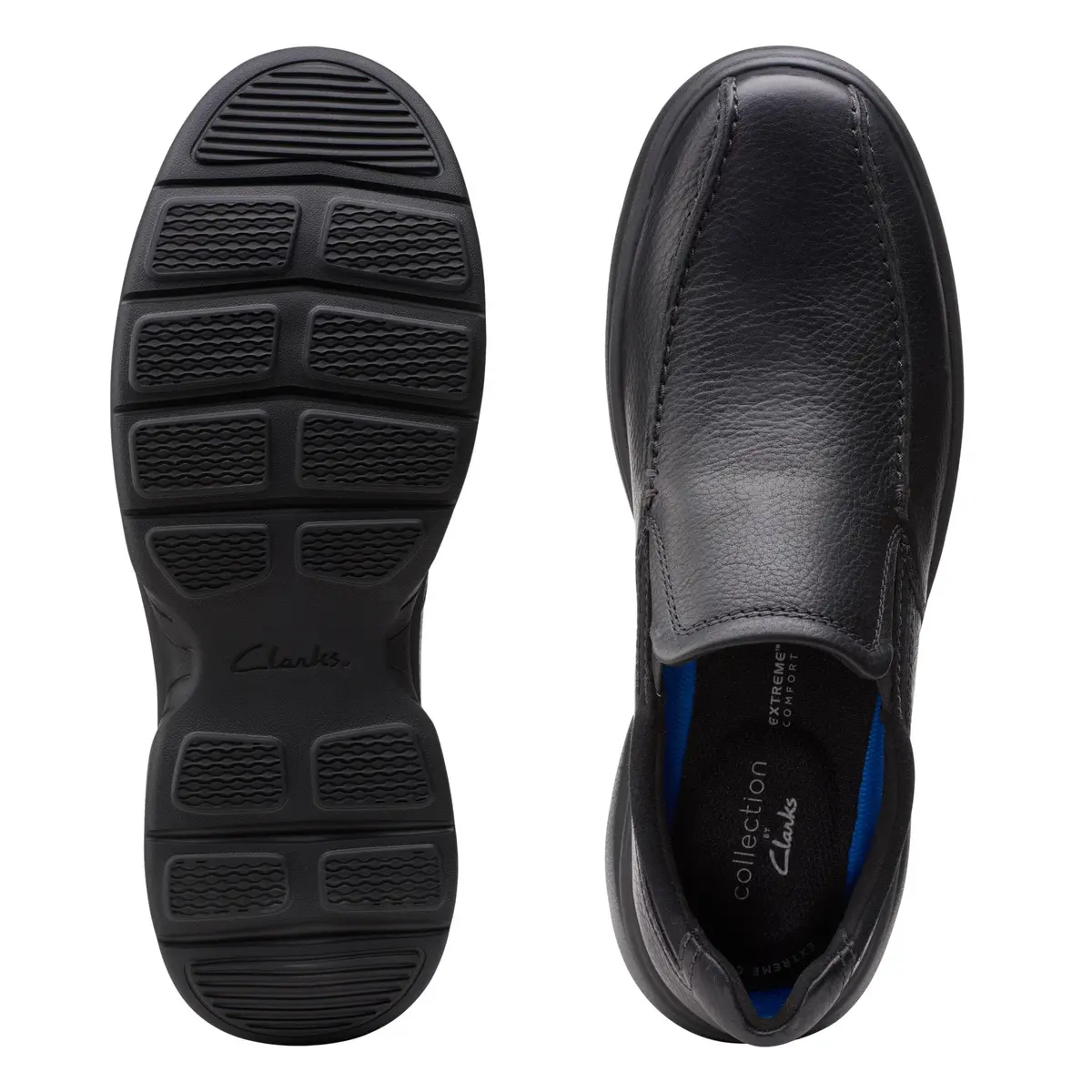 Clarks Collection Men's Bradley Step Loafer Black Tumbled 27.3cm (10.75in) | Business Casual Slip-On - view 9