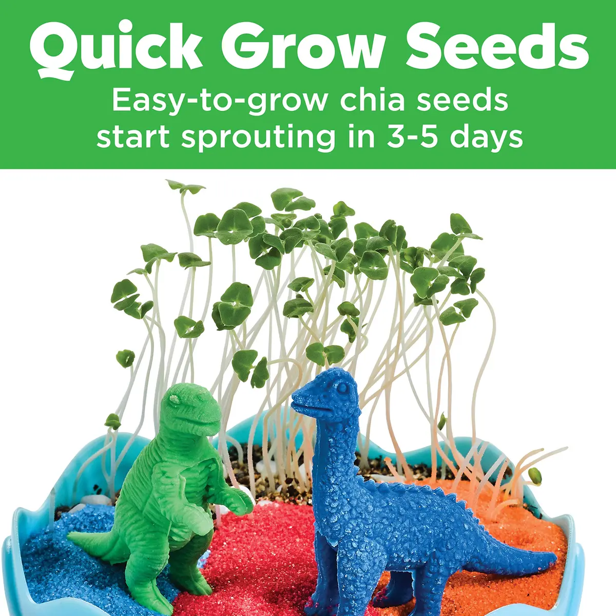 Creativity for Kids Mini Garden Dinosaur Egg Terrarium Kit 17.78cm (7" H) | Grow Your Own Prehistoric World - view 4