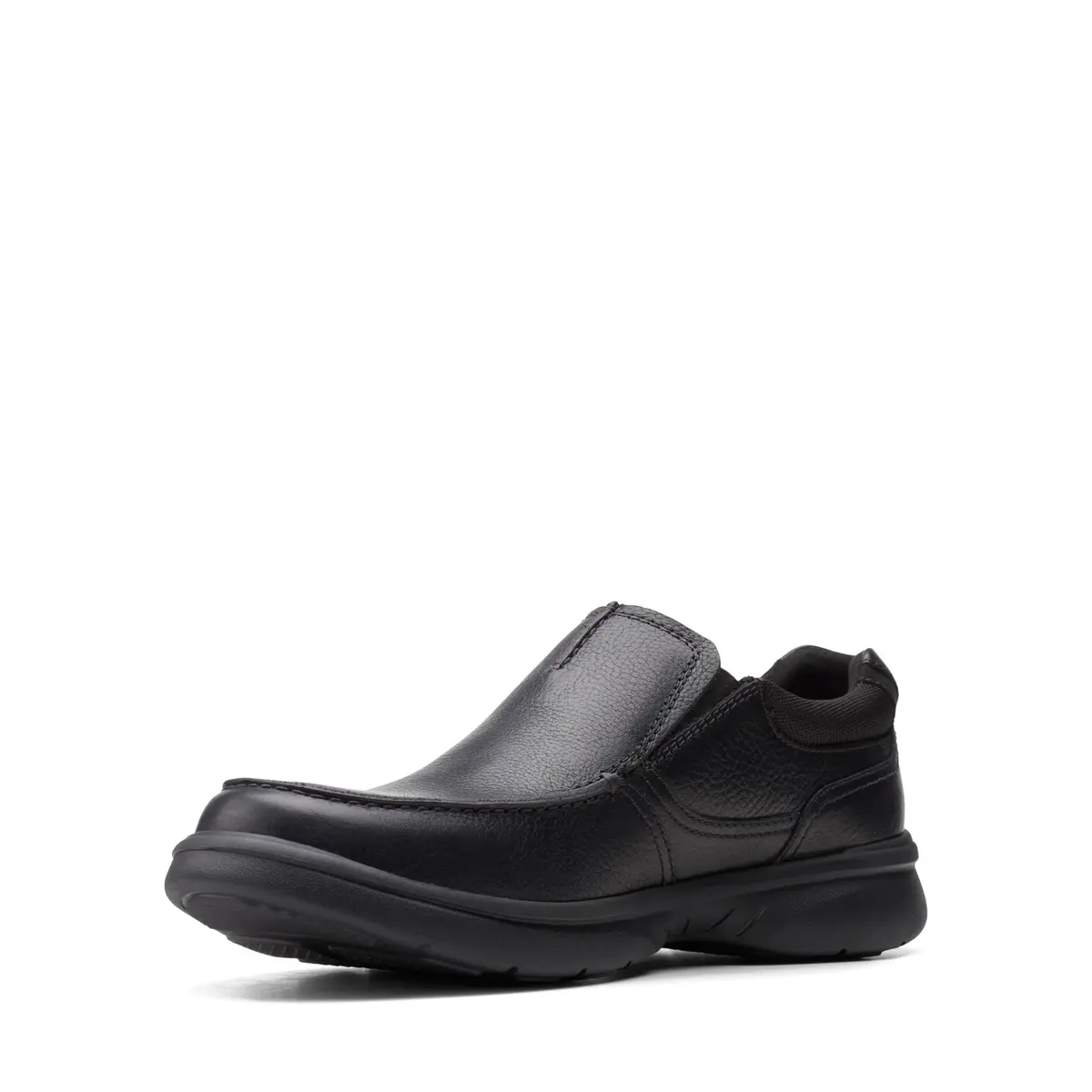 Clarks Men's Bradley Free Loafer, Black Tumbled Leather, 9 | Ultimate Comfort Slip-On with Ortholite - view 5
