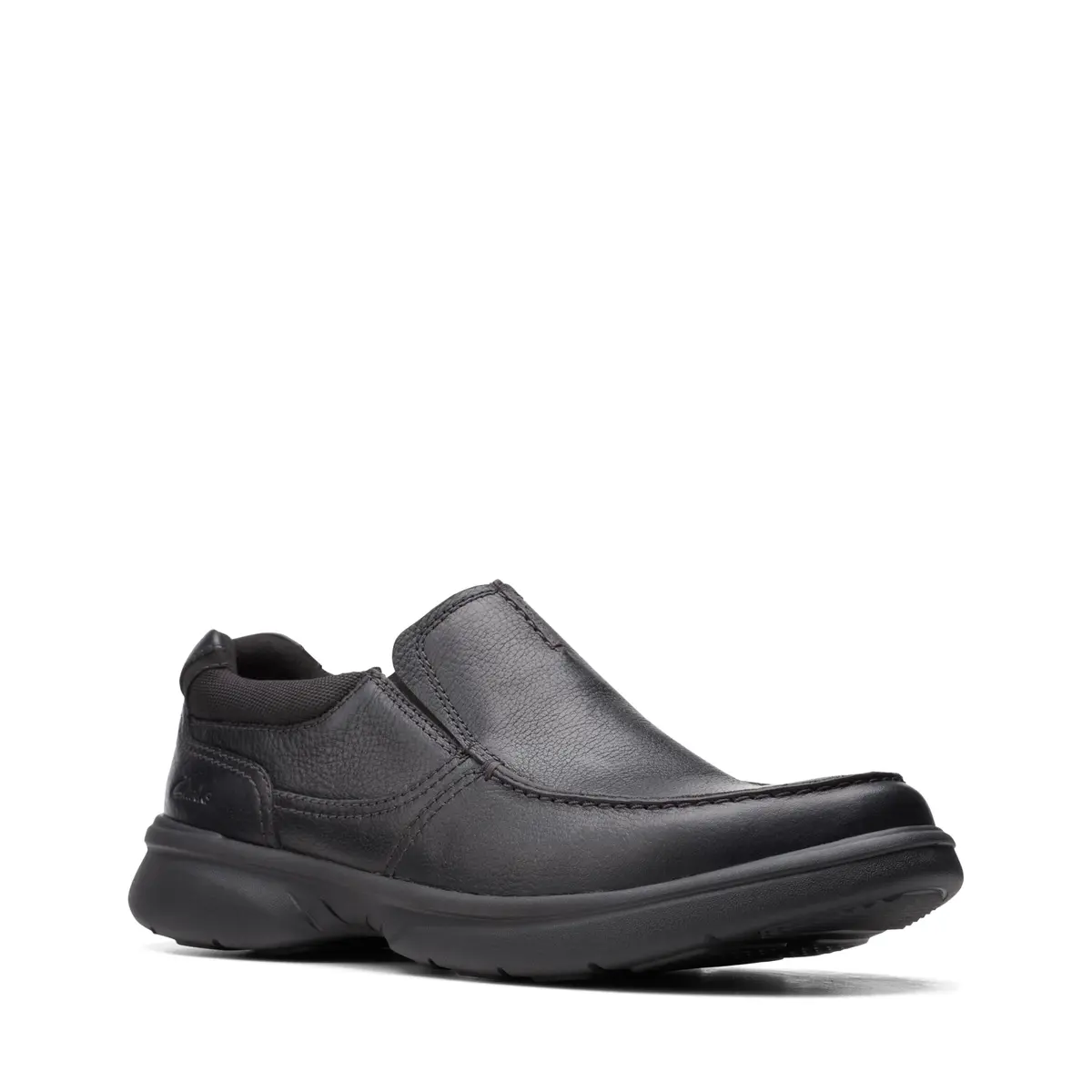 Clarks Men's Bradley Free Loafer, Black Tumbled Leather, 9 | Ultimate Comfort Slip-On with Ortholite - view 3