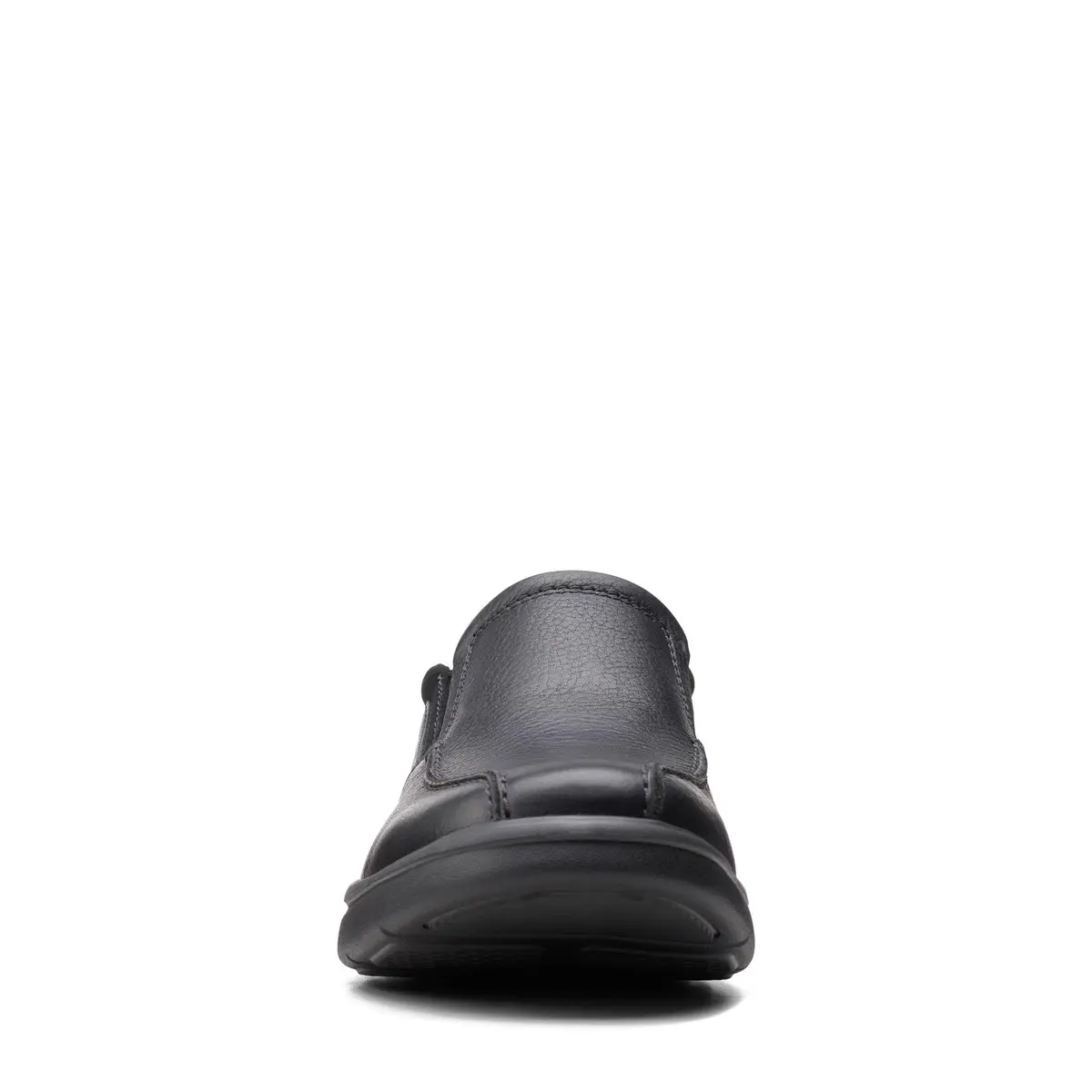 Clarks Bradley Step Loafer Black Tumbled 8 W | Slip-On Comfort with Ortholite - view 8