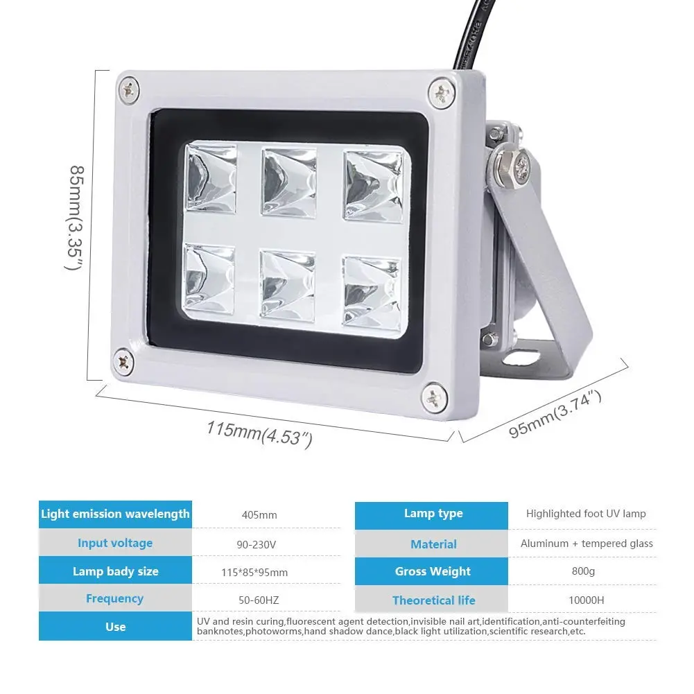 Comgrow 405nm UV Resin Curing Light with 360-Degree Turntable | Fast UV Curing for SLA DLP 3D Prints - view 3