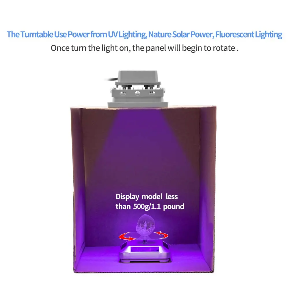 Comgrow 405nm UV Resin Curing Light with 360-Degree Turntable | Fast UV Curing for SLA DLP 3D Prints - view 4