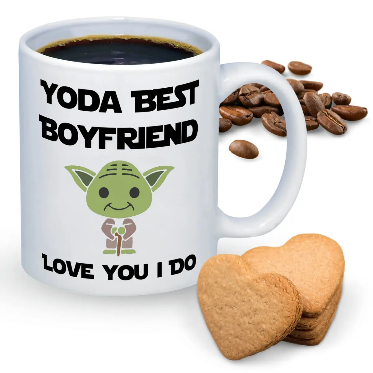 Suchmugs Best Boyfriend Mug from Girlfriend 11oz Ceramic Coffee Cup | Funny Birthday & Anniversary Gift - main product image
