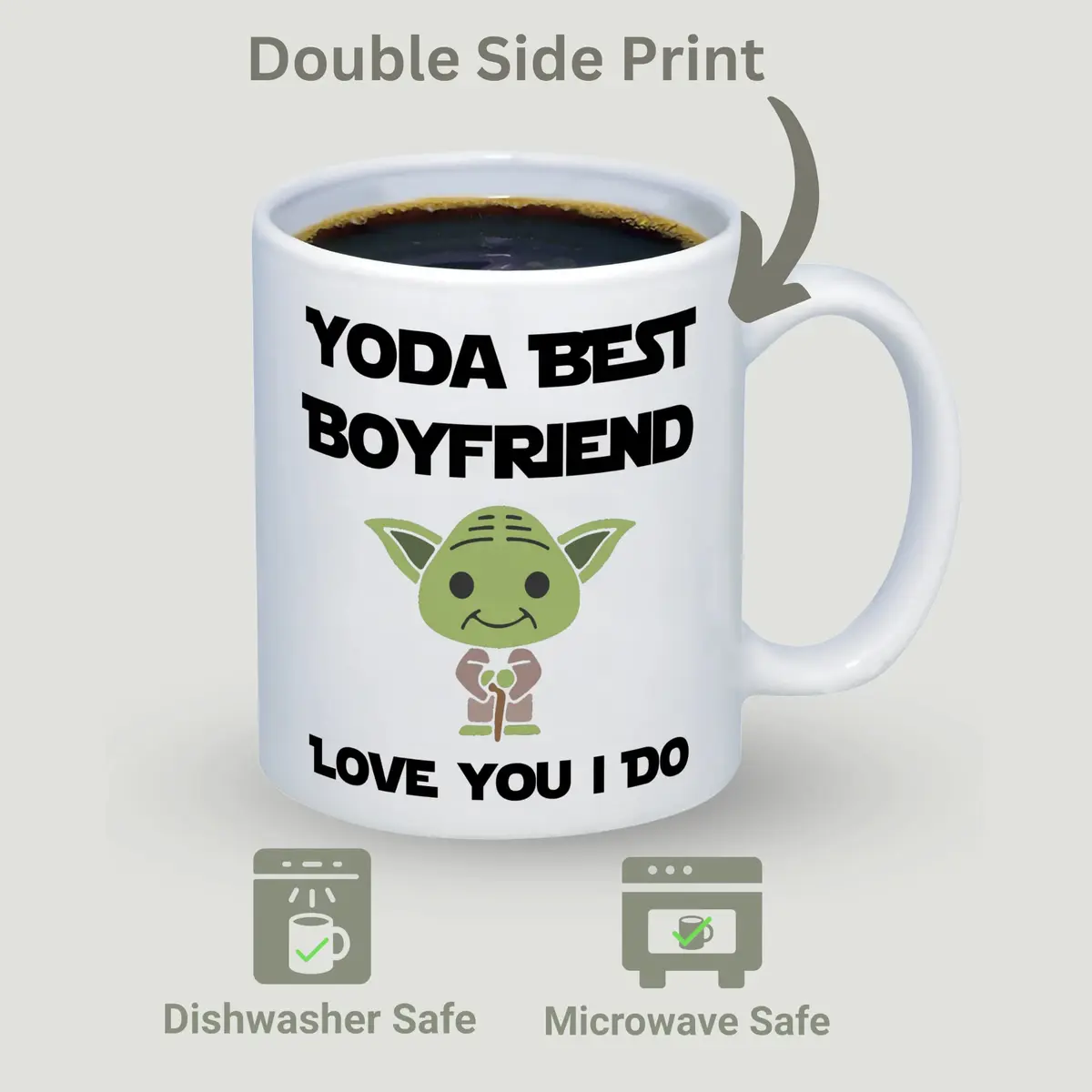 Suchmugs Best Boyfriend Mug from Girlfriend 11oz Ceramic Coffee Cup | Funny Birthday & Anniversary Gift - view 3