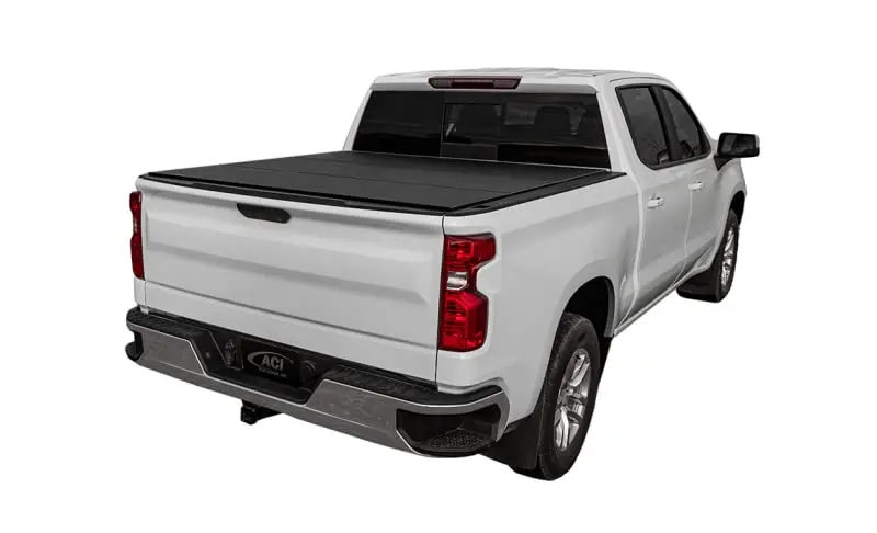 LOMAX Hard Tri-Fold Cover | Custom Fit, Black Urethane Finish, Single Rail - view 5