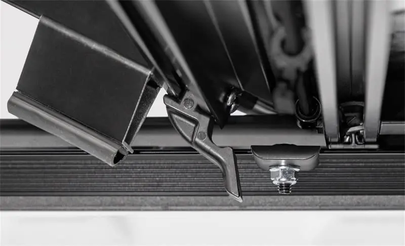 LOMAX Hard Tri-Fold Cover | Custom Fit, Black Urethane Finish, Single Rail - view 6