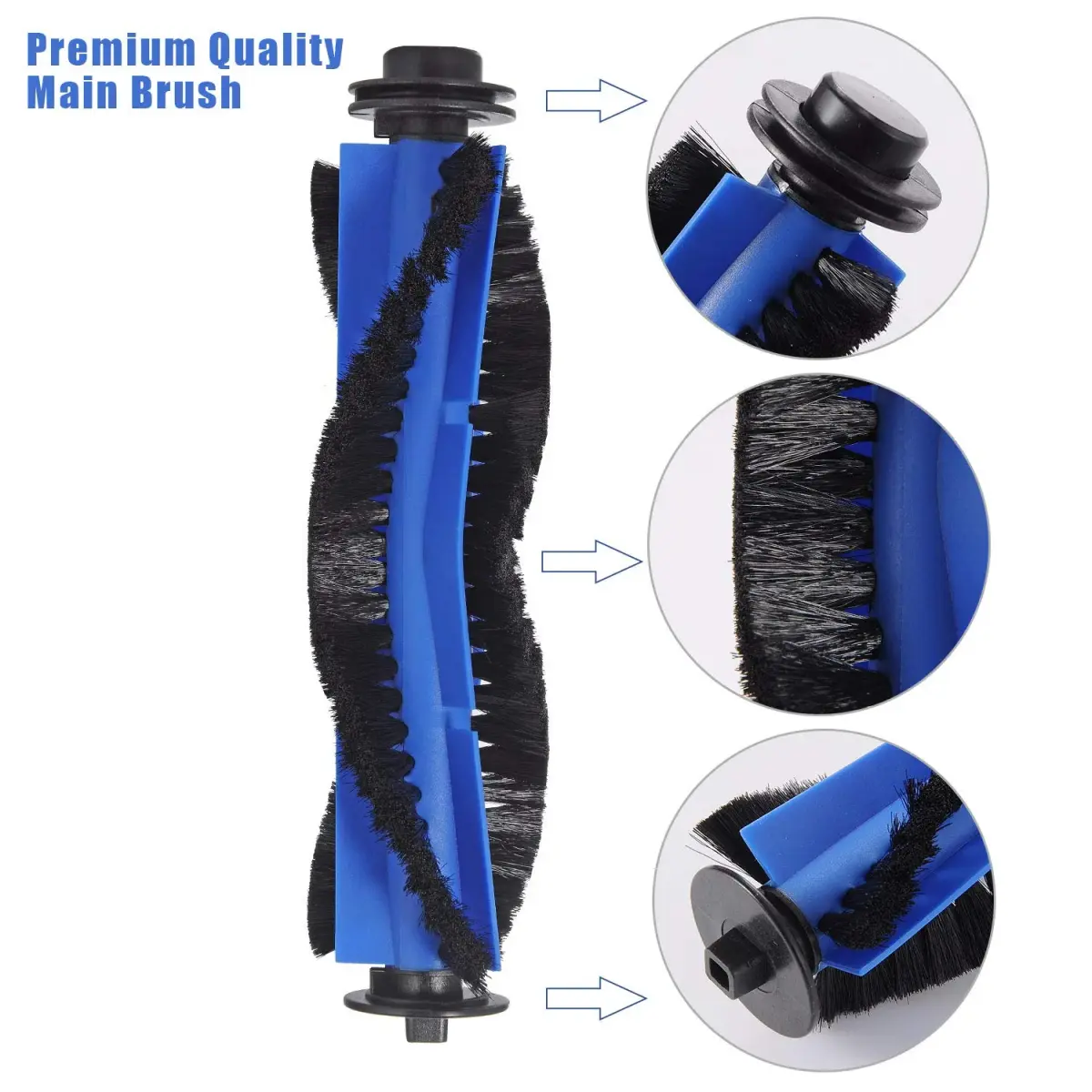 LesinaVac Replacement Parts Kit for Eufy RoboVac 11S Max, 15C Max, 30C Max, G30 Edge, G10 Hybrid | 1 Main Brush, 8 Side Brushes, 4 Filters - view 4