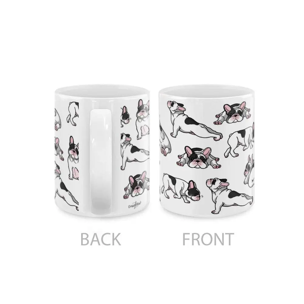 MUGBREW French Bulldog Funny Playful Postures Ceramic Coffee Mug Tea Cup 325ml (11 OZ) | Gift for Dog Lovers - view 3