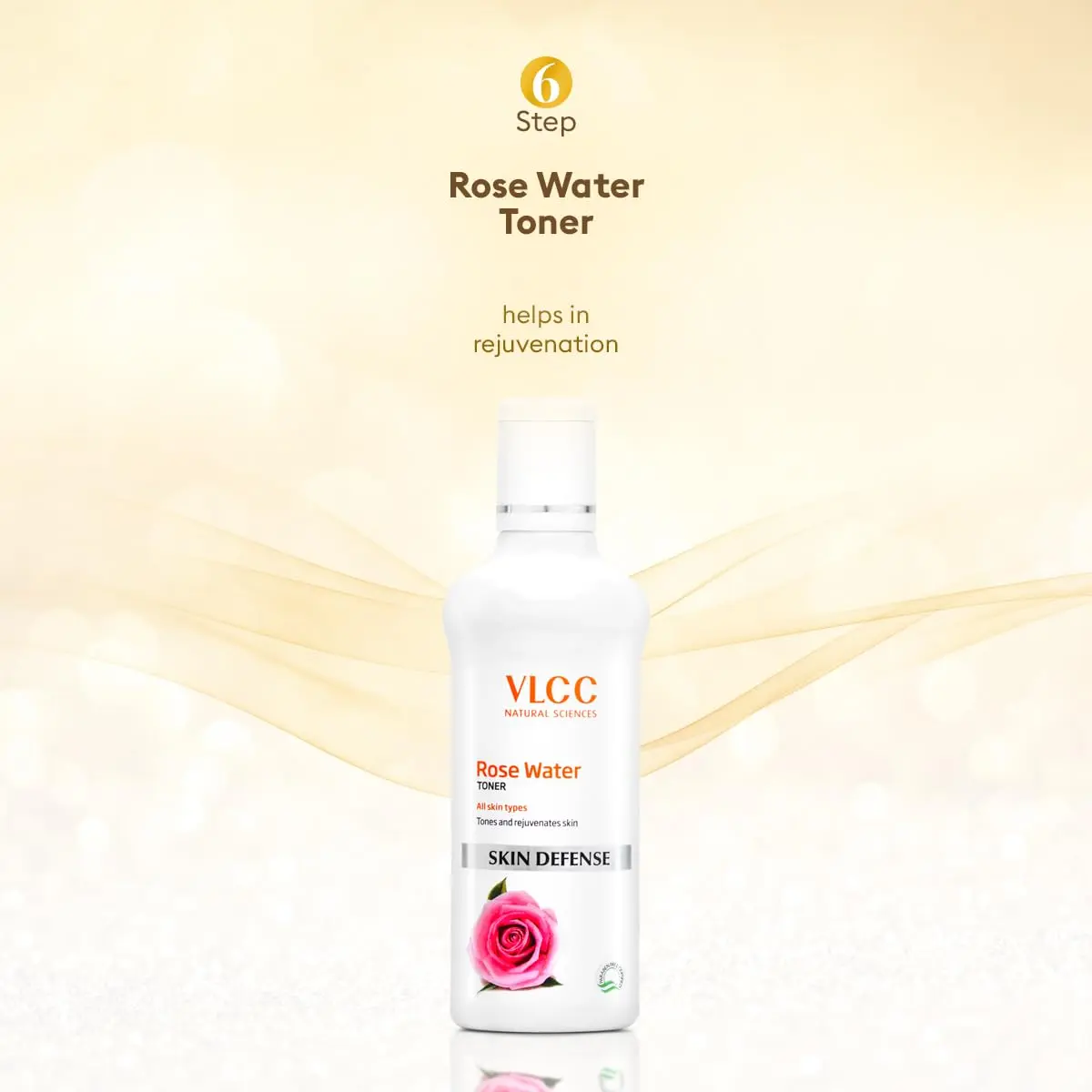 VLCC Gold Facial Kit + FREE Rose Water Toner 300gm (10.58 oz) + 100ml (3.38 Fl Oz) | Natural Glow Facial Kit - view 8