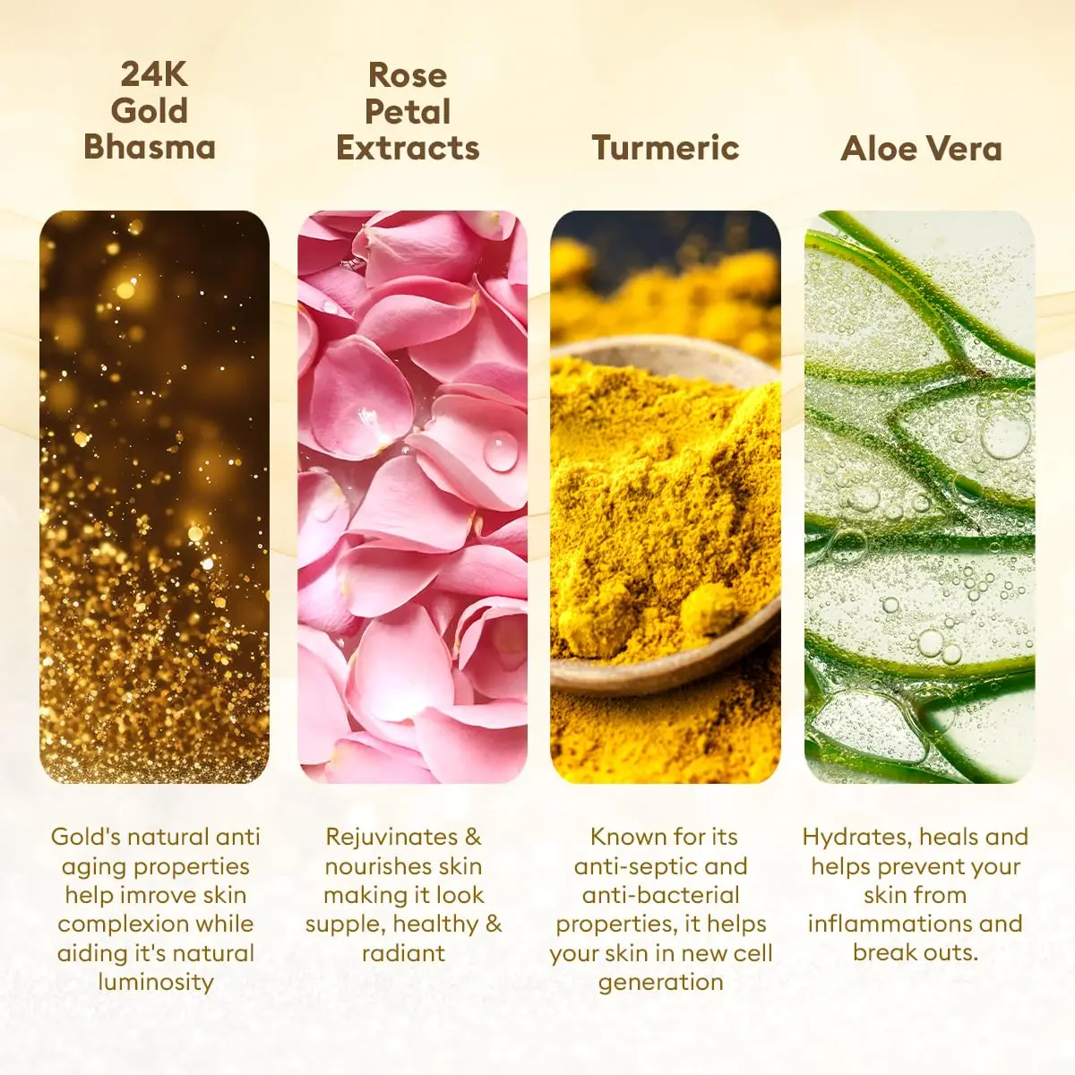 VLCC Gold Facial Kit + FREE Rose Water Toner 300gm (10.58 oz) + 100ml (3.38 Fl Oz) | Natural Glow Facial Kit - view 3
