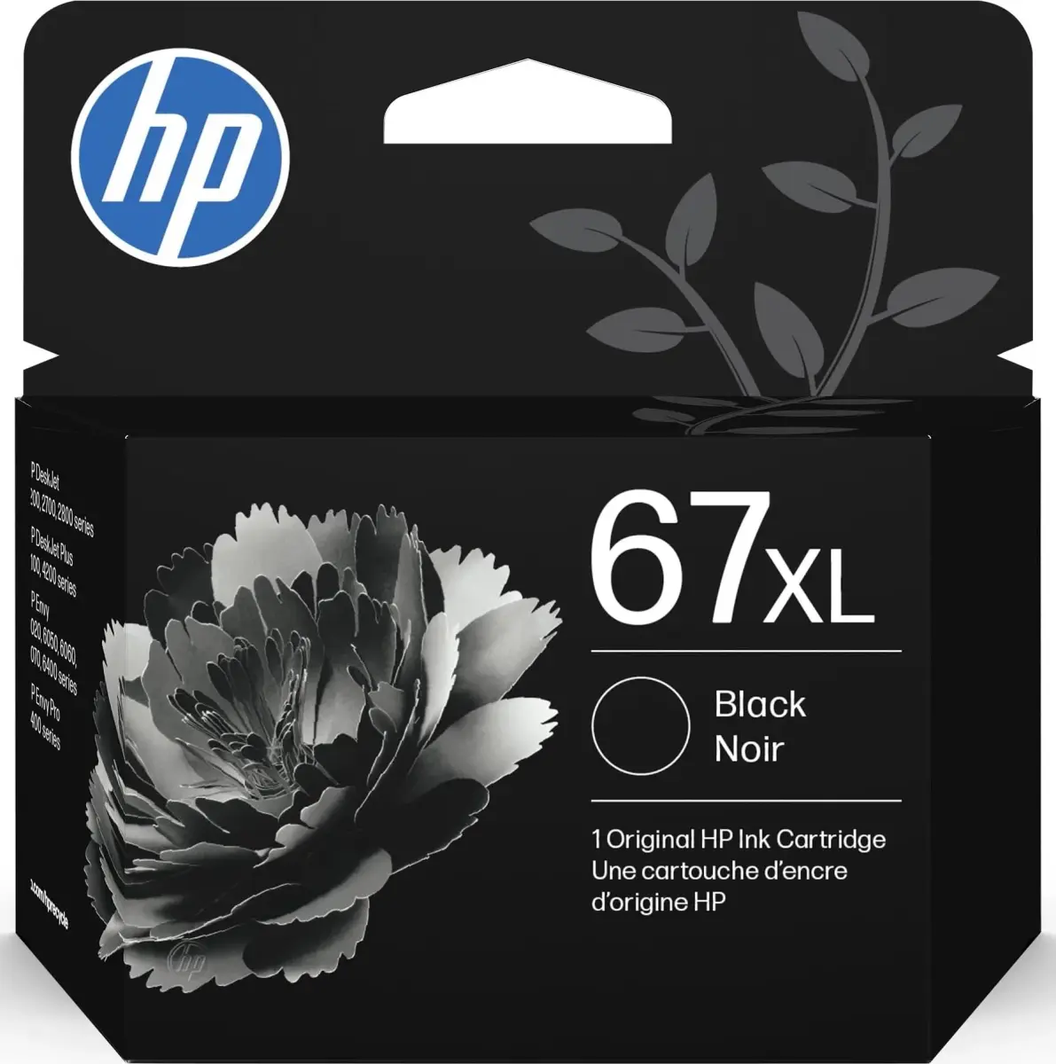 HP 67XL Black High-Yield Ink Cartridge | 240 Pages | Compatible with HP DeskJet & Envy Series Printers - main product image