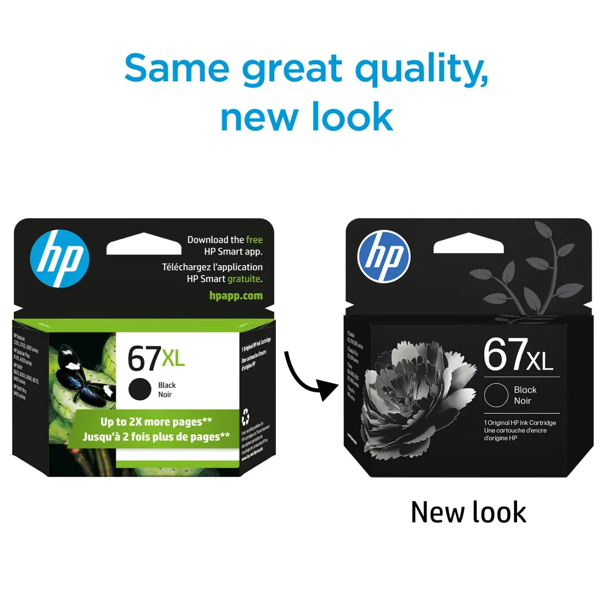 HP 67XL Black High-Yield Ink Cartridge | 240 Pages | Compatible with HP DeskJet & Envy Series Printers - view 2