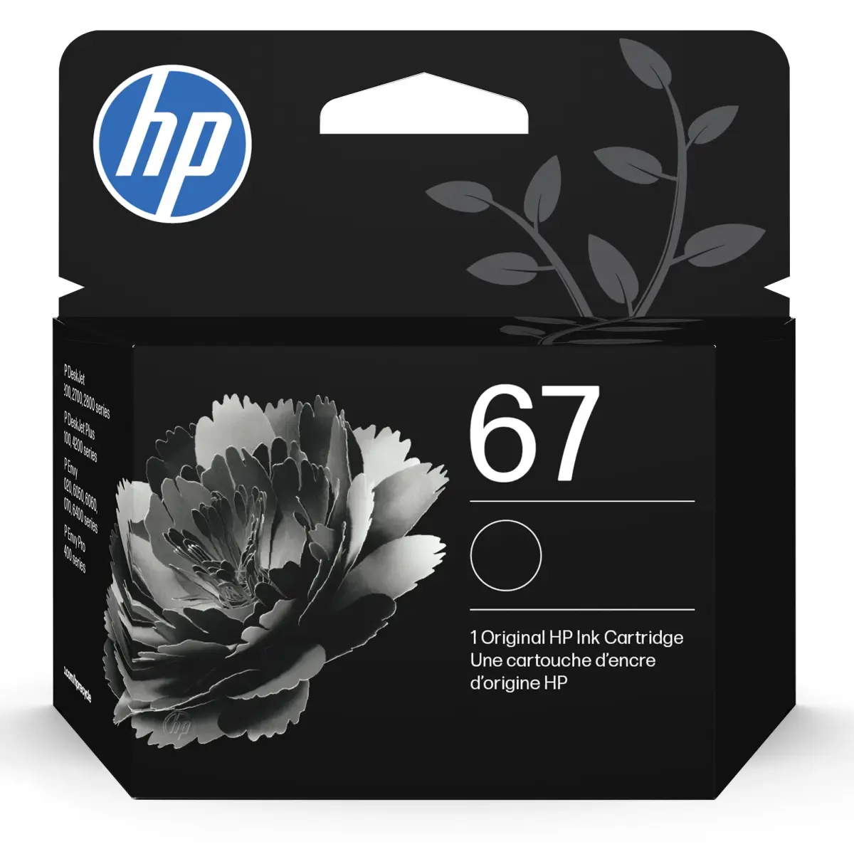 HP 67 Black Ink Cartridge | 120 Pages | Works with HP DeskJet & ENVY Series Printers - main product image