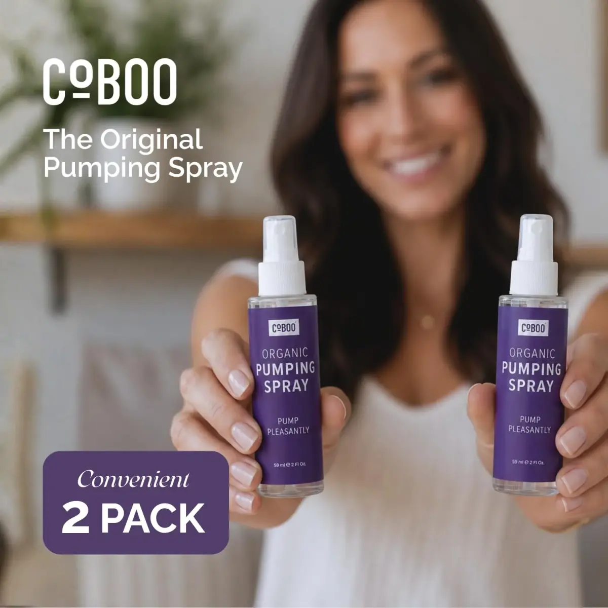 CoBoo Original Pumping Spray, Organic Breast Pump Lubricant 118ml (4 Fl Oz) | Helps Sore Nipples & Clogged Milk Ducts - view 2