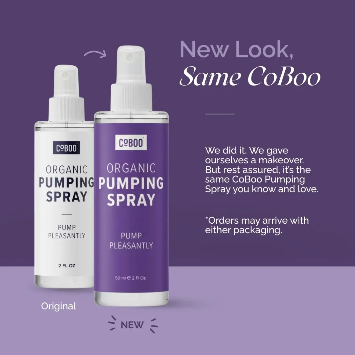 CoBoo Organic Pumping Spray 59ml (2 Fl Oz) | USA Import Breast Pump Lubricant for Comfortable Pumping - view 2
