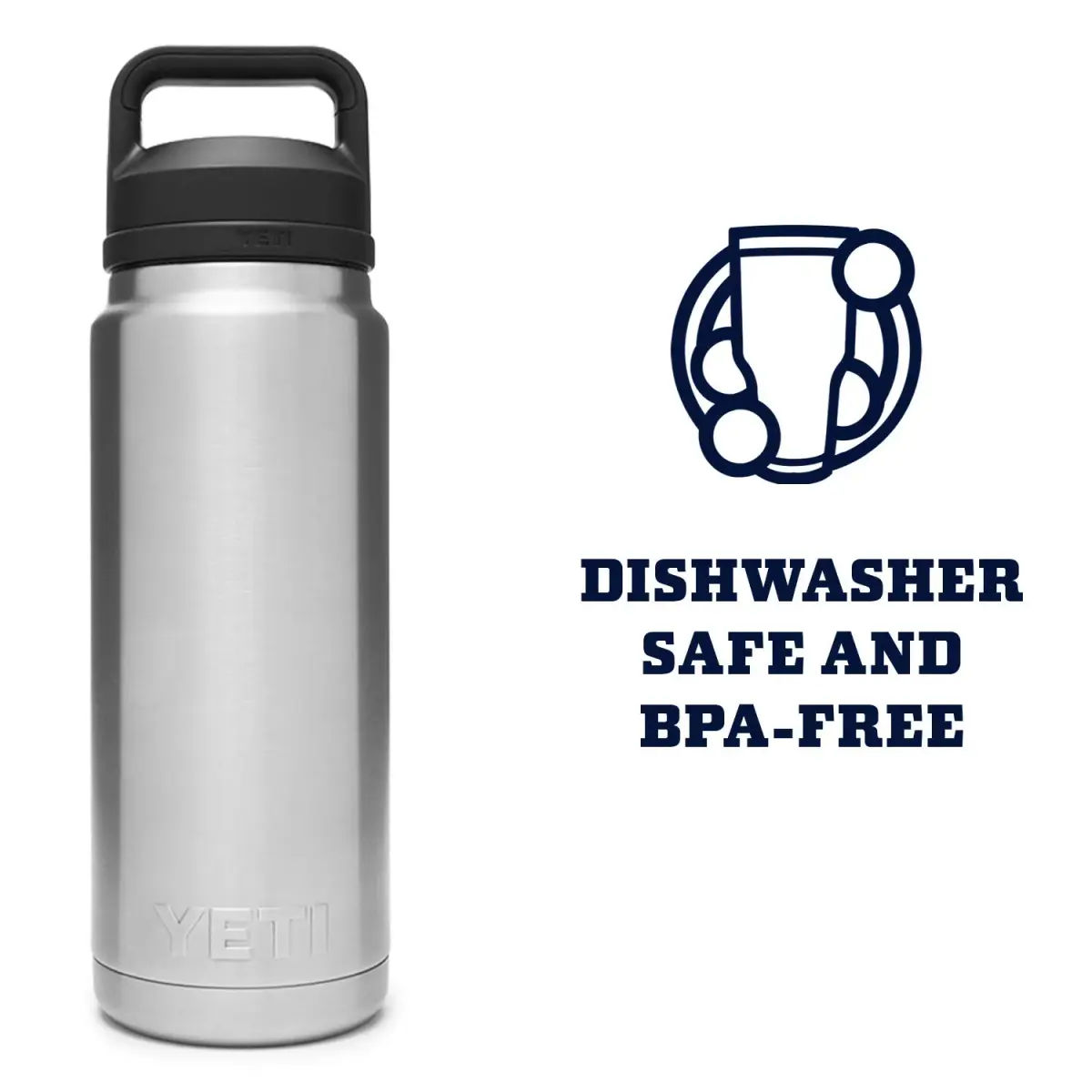YETI Rambler 26 oz (768 ml) Bottle with Chug Cap | Keeps Drinks Cold for Hours - view 5