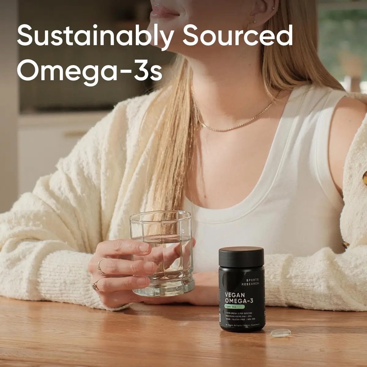 Sports Research Vegan Omega-3 Algae Oil 1020mg 60 Count Plantgels™ | 630mg DHA+EPA Per Serving - view 7