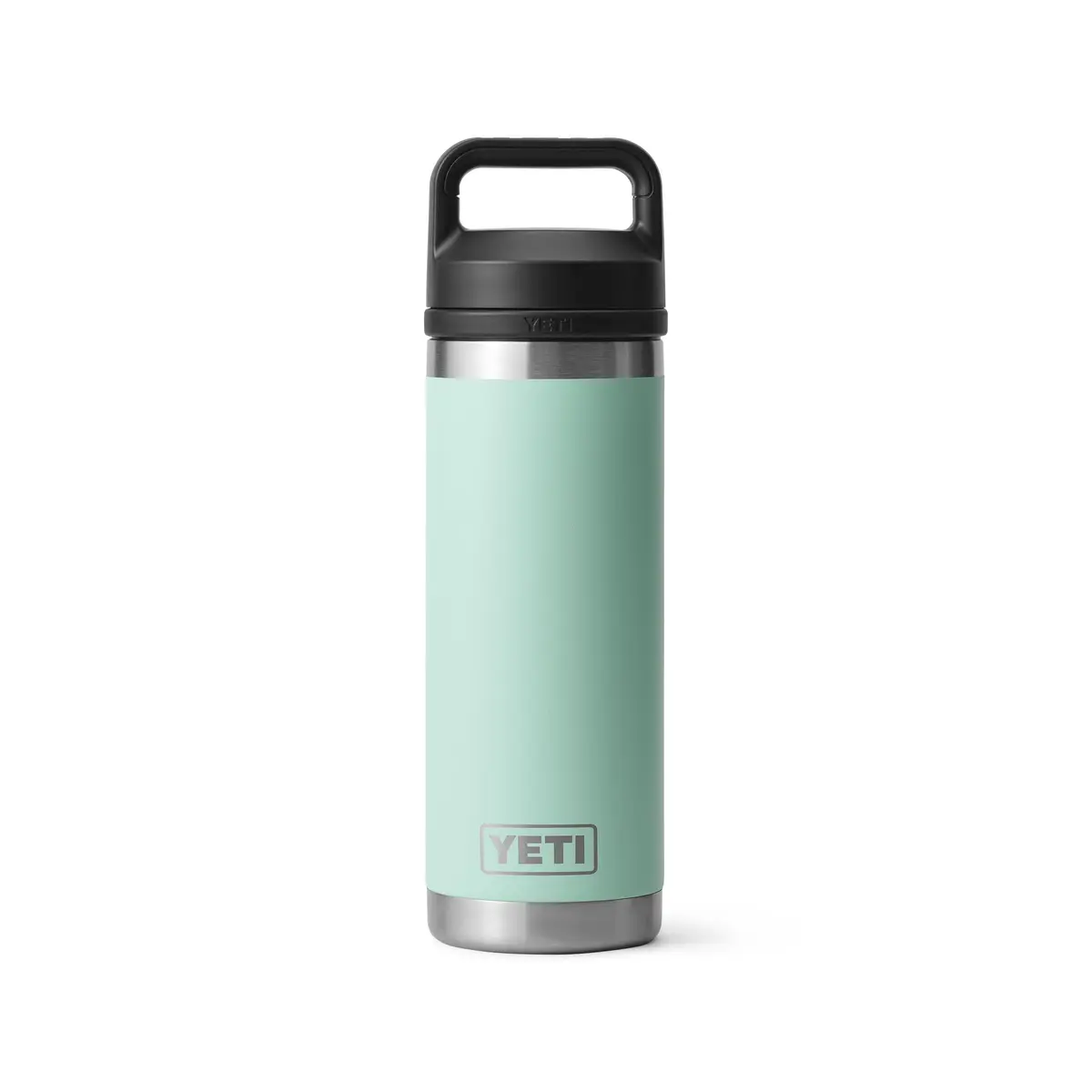 YETI Rambler 18 oz Bottle Vacuum Insulated Stainless Steel with Chug Cap Seafoam | Keeps Water Cold or Coffee Hot - main product image