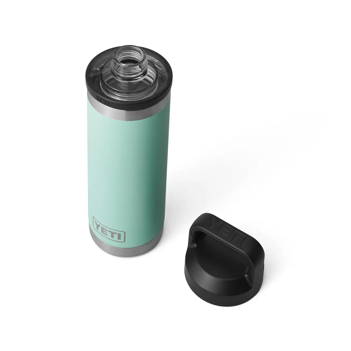 YETI Rambler 18 oz Bottle Vacuum Insulated Stainless Steel with Chug Cap Seafoam | Keeps Water Cold or Coffee Hot - view 3