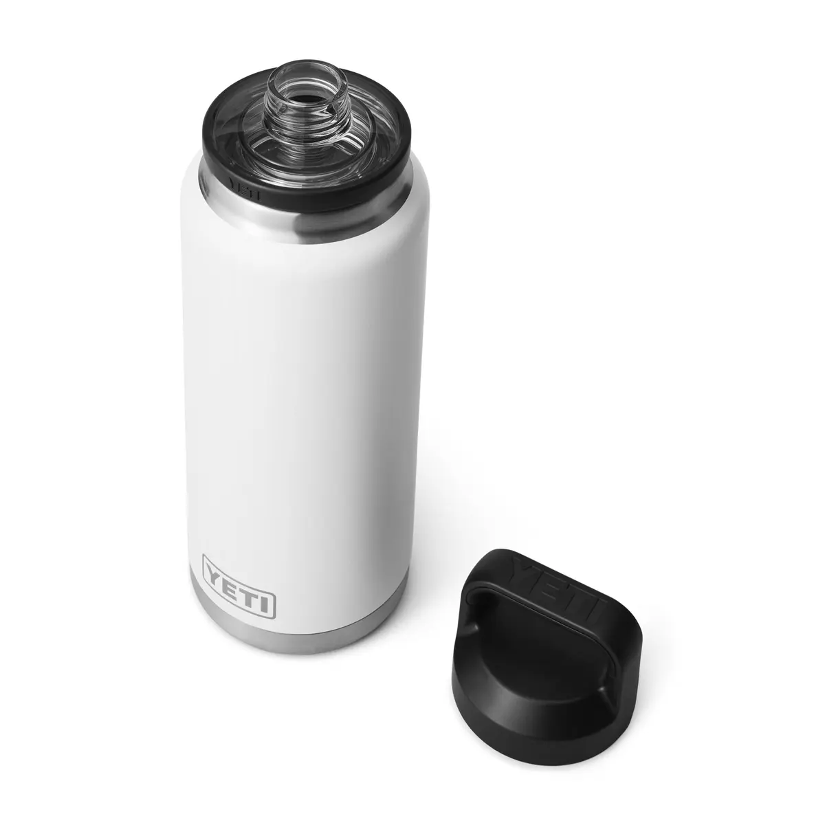 YETI Rambler 36 oz Bottle with Chug Cap, White | Insulated Stainless Steel Tumbler - view 3