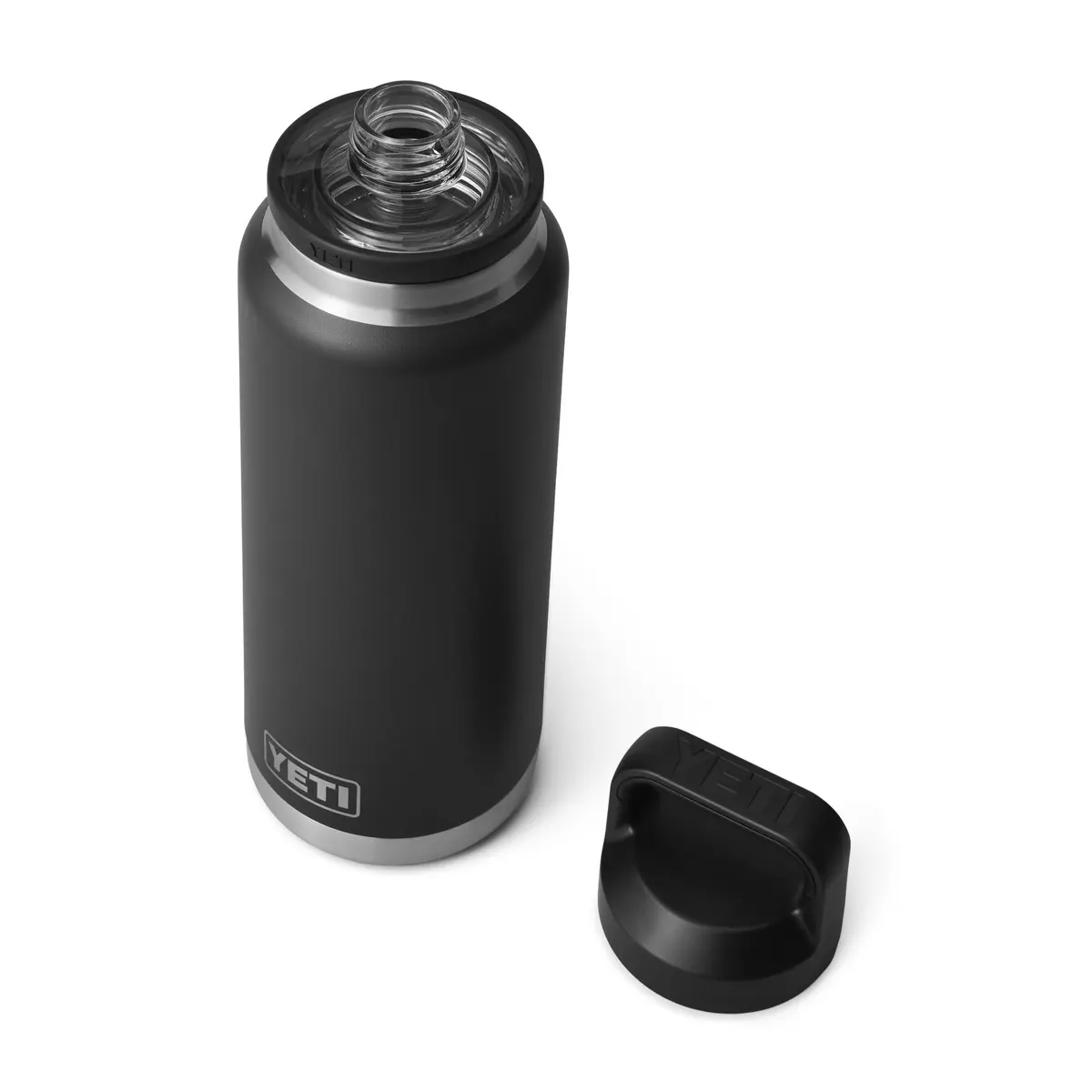 YETI Rambler 36 oz Bottle with Chug Cap, Vacuum Insulated Stainless Steel, Black | 1020 ml (36 oz) - view 3