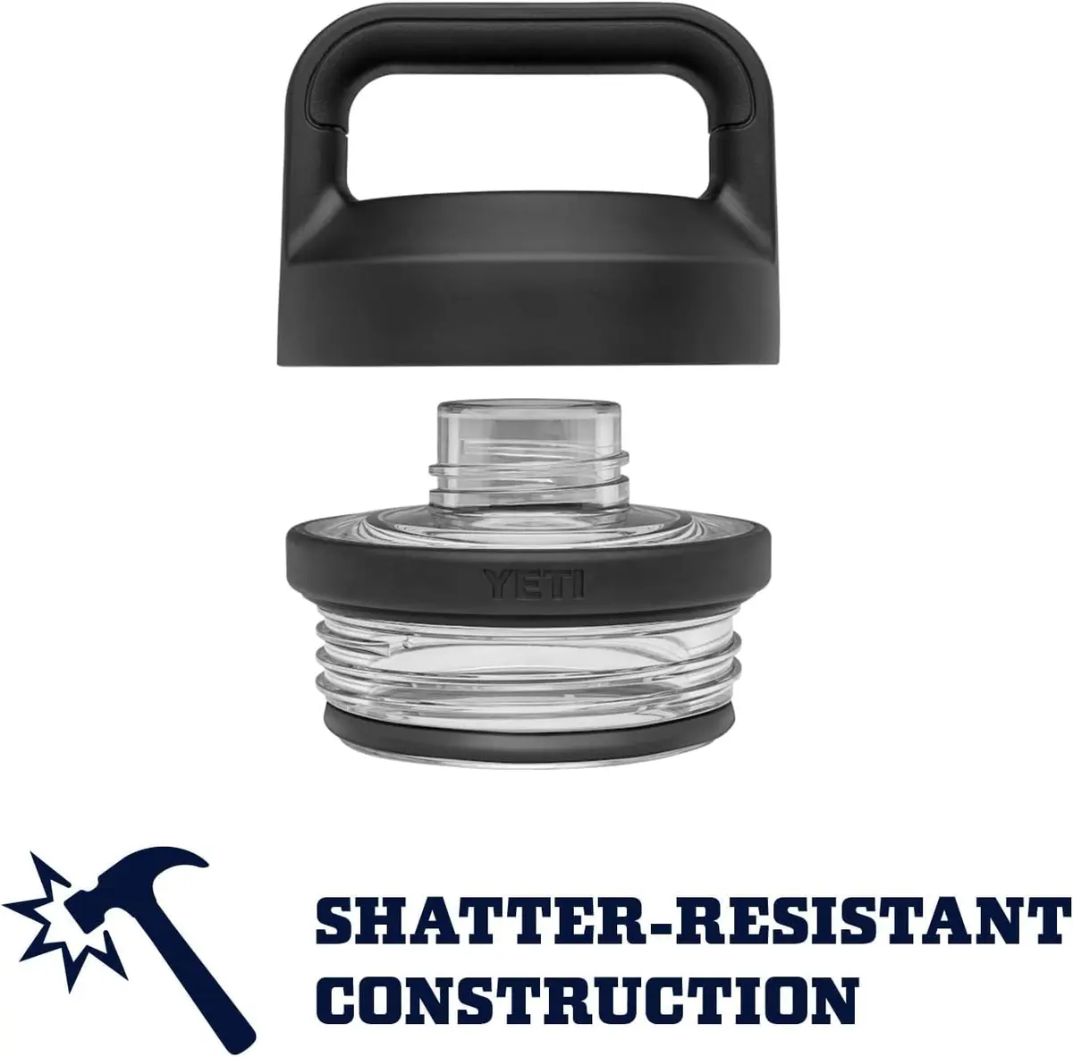 YETI Rambler 36 oz Bottle with Chug Cap, Vacuum Insulated Stainless Steel, Black | 1020 ml (36 oz) - view 4