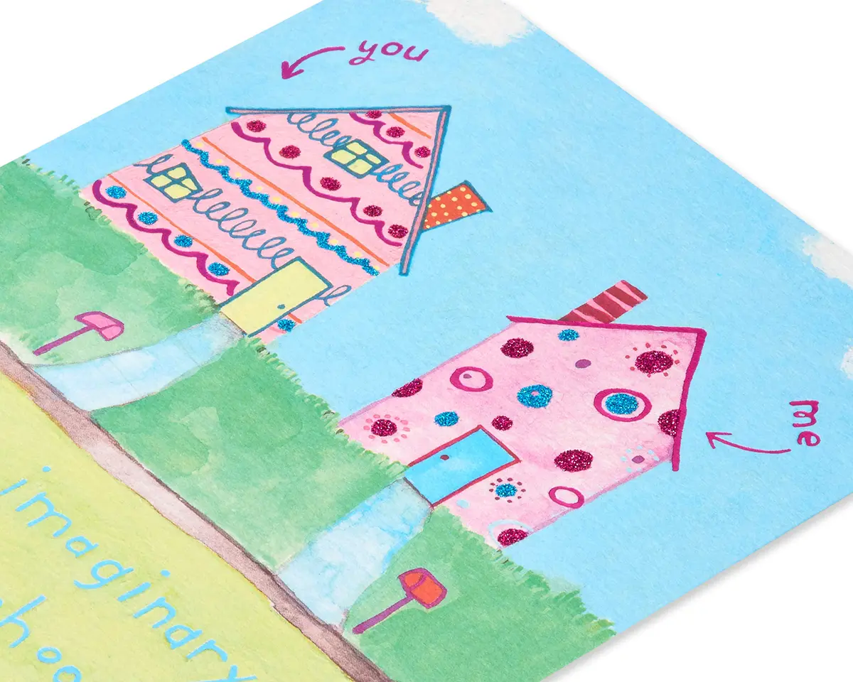 Papyrus Friendship Card (Real Life Sparkle) - 5.25 x 7.25 inches | Shiny Foil Accents & Glitter - view 5