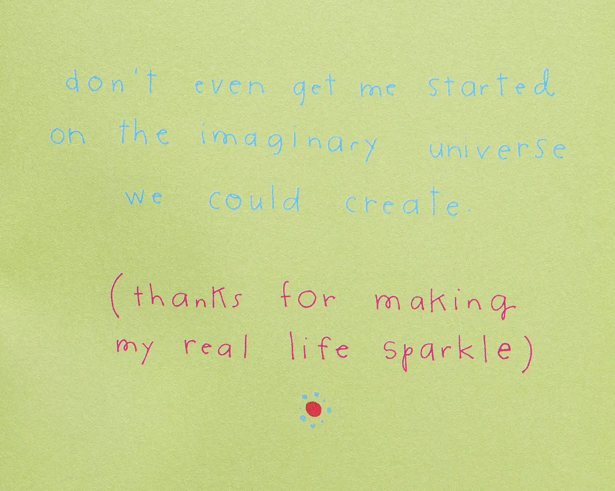 Papyrus Friendship Card (Real Life Sparkle) - 5.25 x 7.25 inches | Shiny Foil Accents & Glitter - view 3