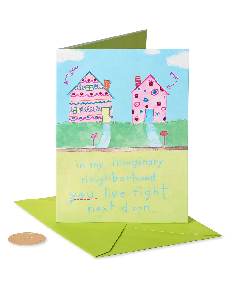 Papyrus Friendship Card (Real Life Sparkle) - 5.25 x 7.25 inches | Shiny Foil Accents & Glitter - view 4