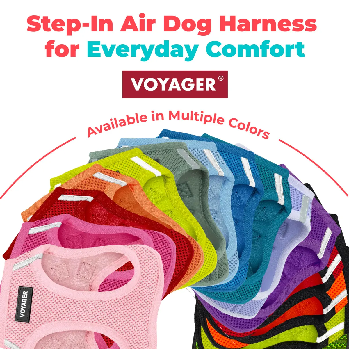 Best Pet Supplies Voyager Step-in Air Dog Vest Harness - Red, XXX-Small | Breathable, Reflective & Easy Fit (70-120 chars) - view 8